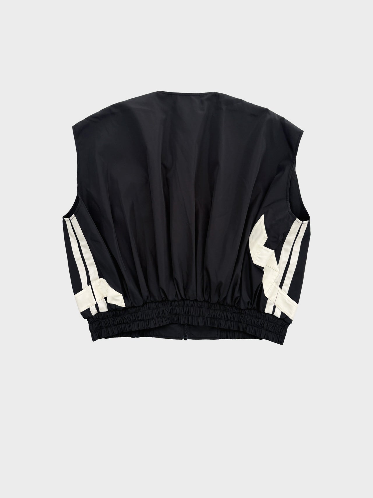 VIVIANO / RIBBON DETAIL VEST (BLACK)