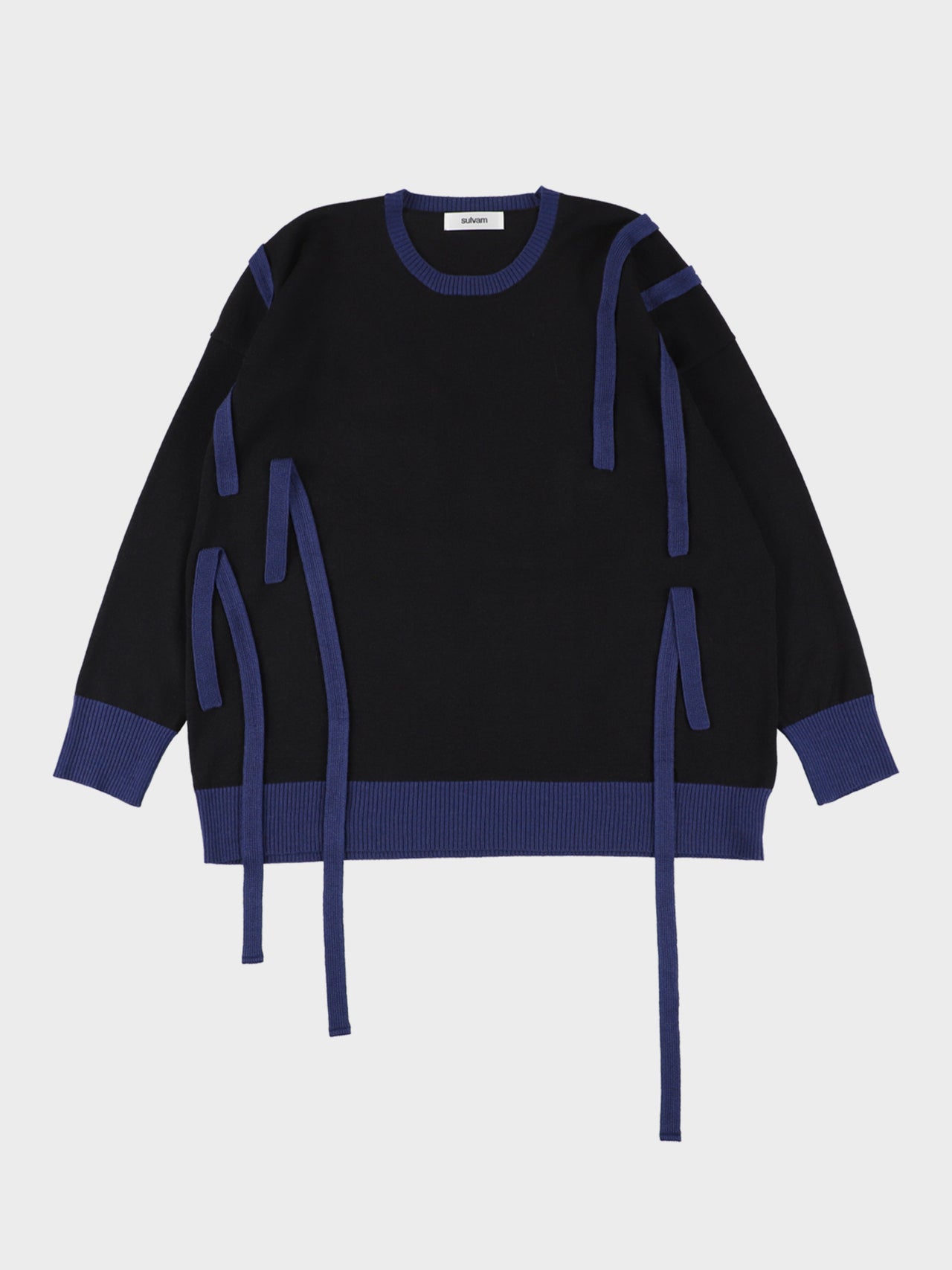 【7月18日(土)12:00販売開始】Sulvam / RIBBON KNIT (BLACK)