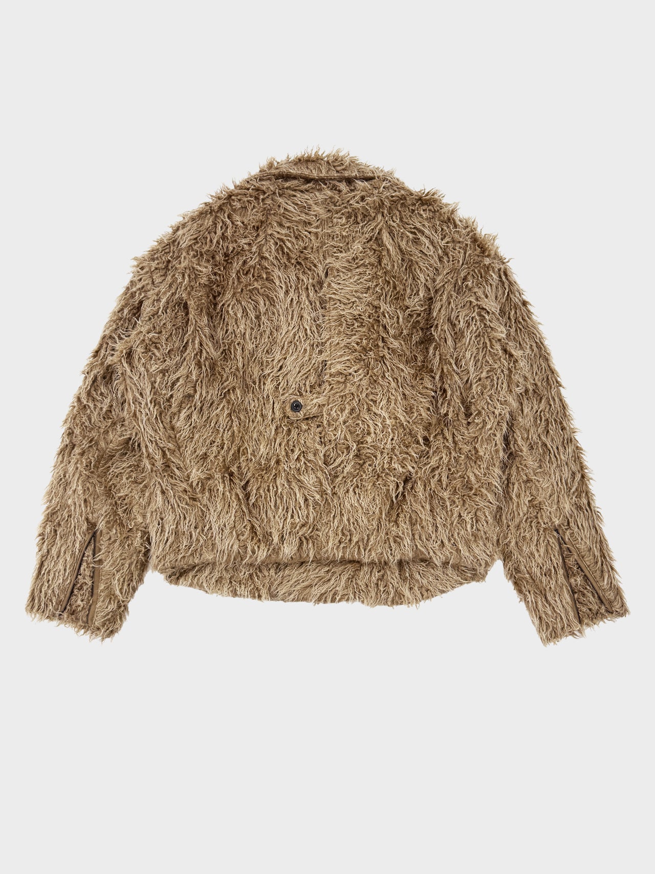 my beautiful landlet / SHAGGY RIDERS JACKET (BEIGE)