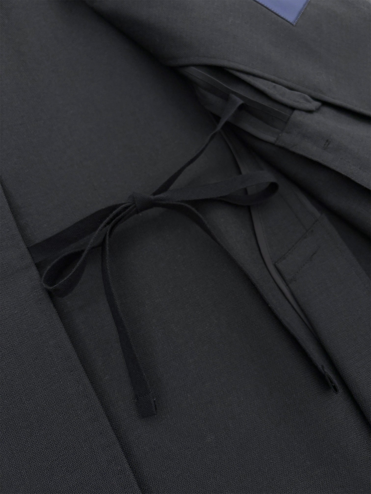 RAINMAKER / SHAWL COLLAR BELTED JACKET (BLACK)