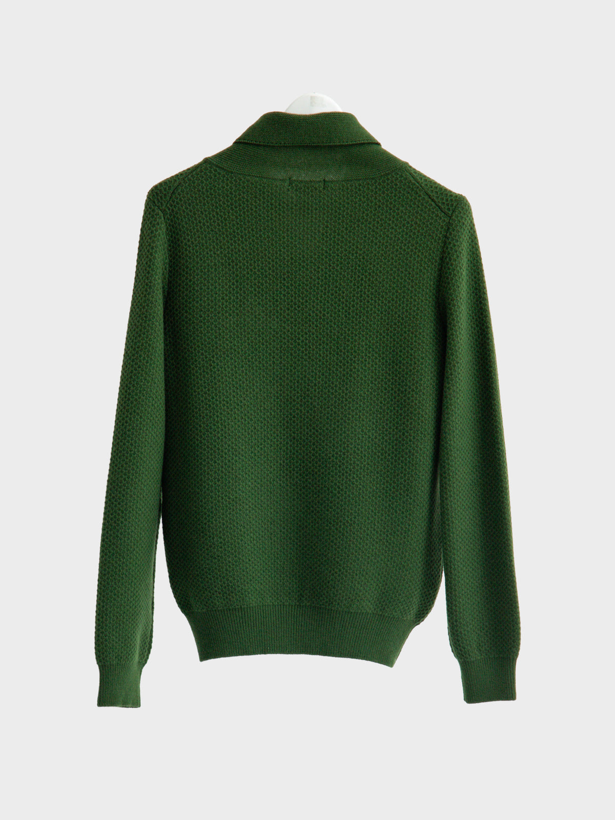 【10月24日(土)発売)】SOSHIOTSUKI / SHAWL COLLAR KNIT SWEATER (GREEN)