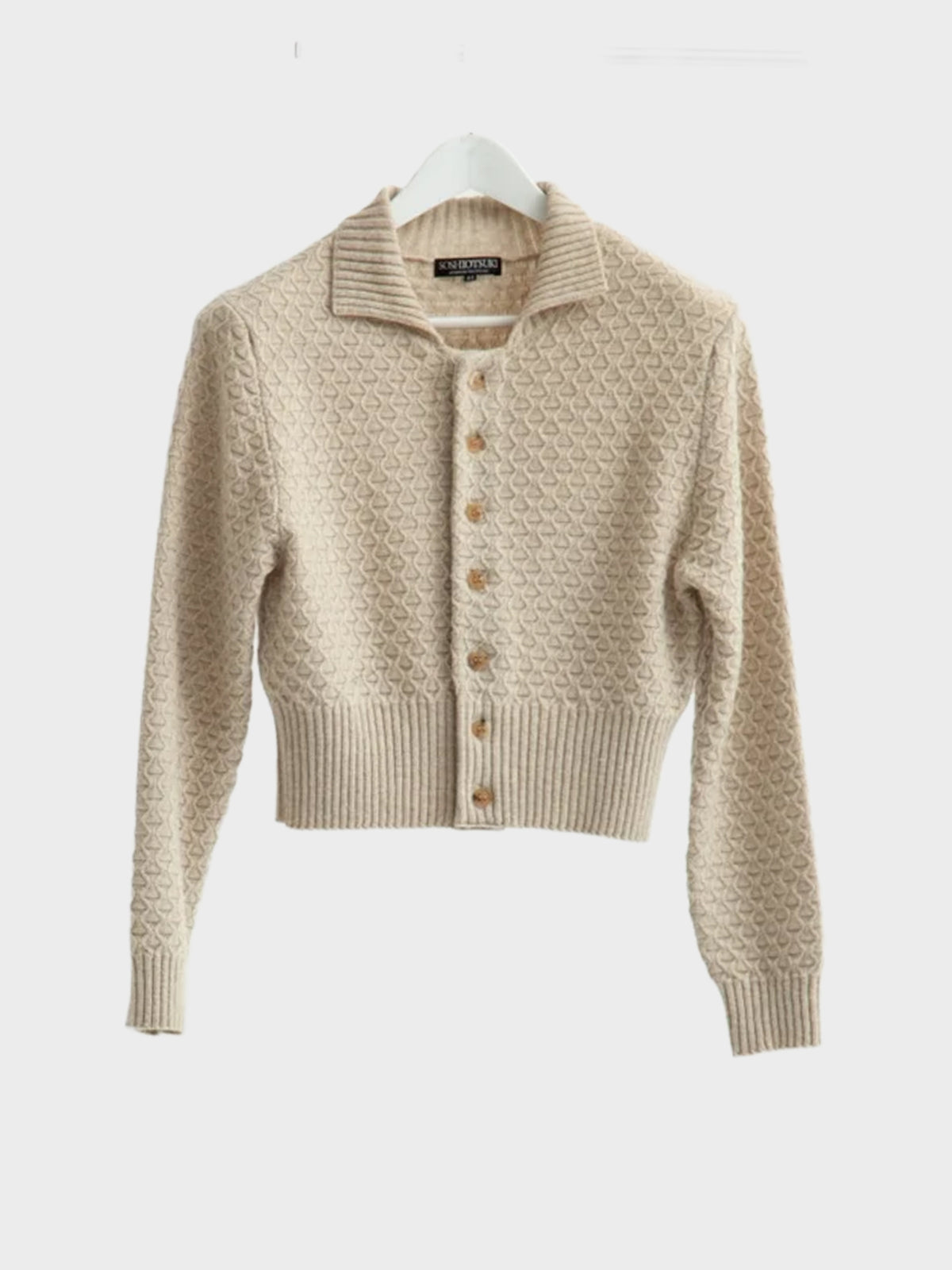 【10月24日(土)発売)】SOSHIOTSUKI / SHORT KNIT CARDIGAN (BEIGE)