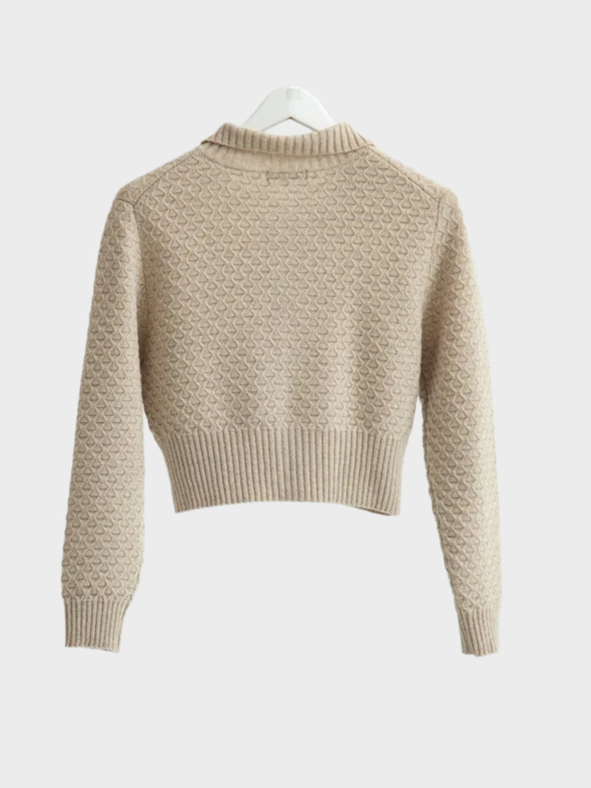 【10月24日(土)発売)】SOSHIOTSUKI / SHORT KNIT CARDIGAN (BEIGE)