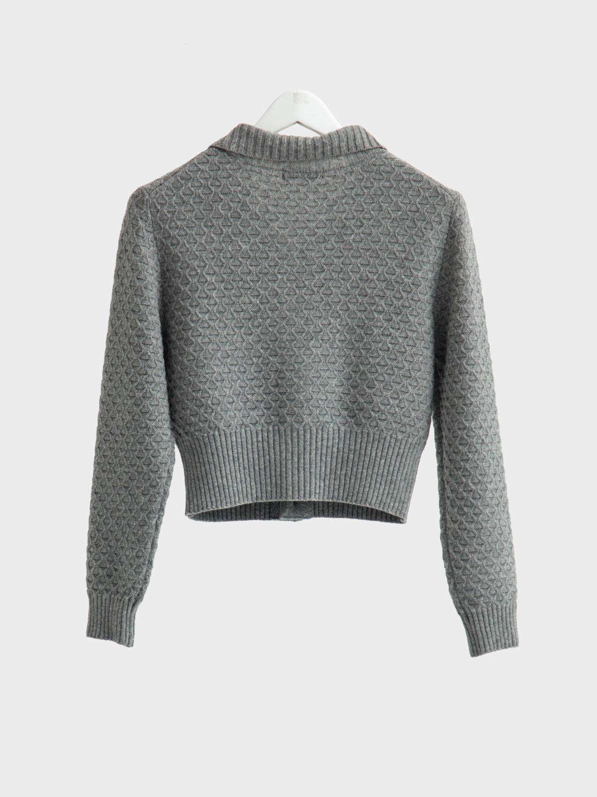 【10月24日(土)発売)】SOSHIOTSUKI / SHORT KNIT CARDIGAN (GREY)