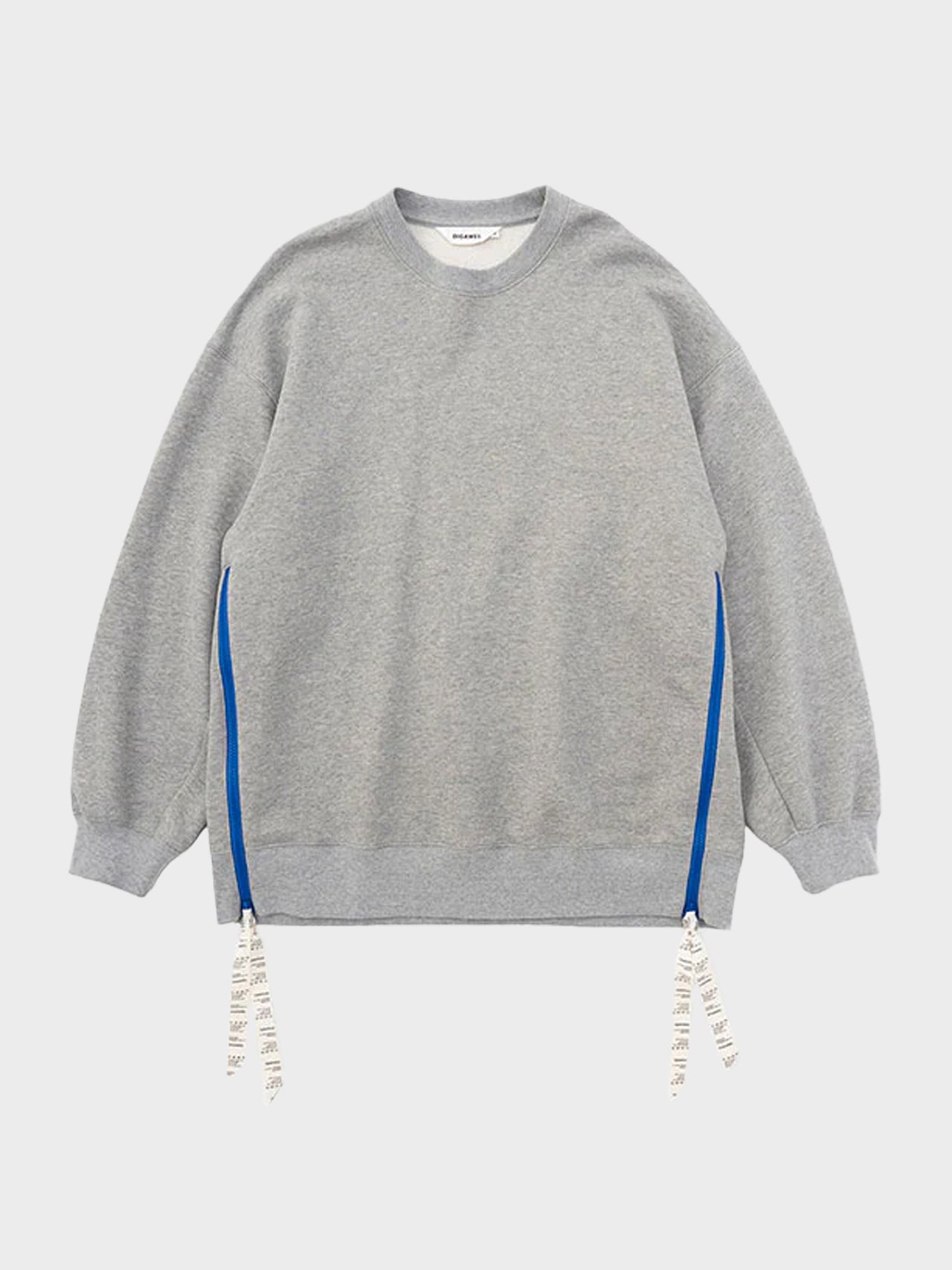 DIGAWEL / SIDE ZIP SWEAT SHIRT (BLUE)