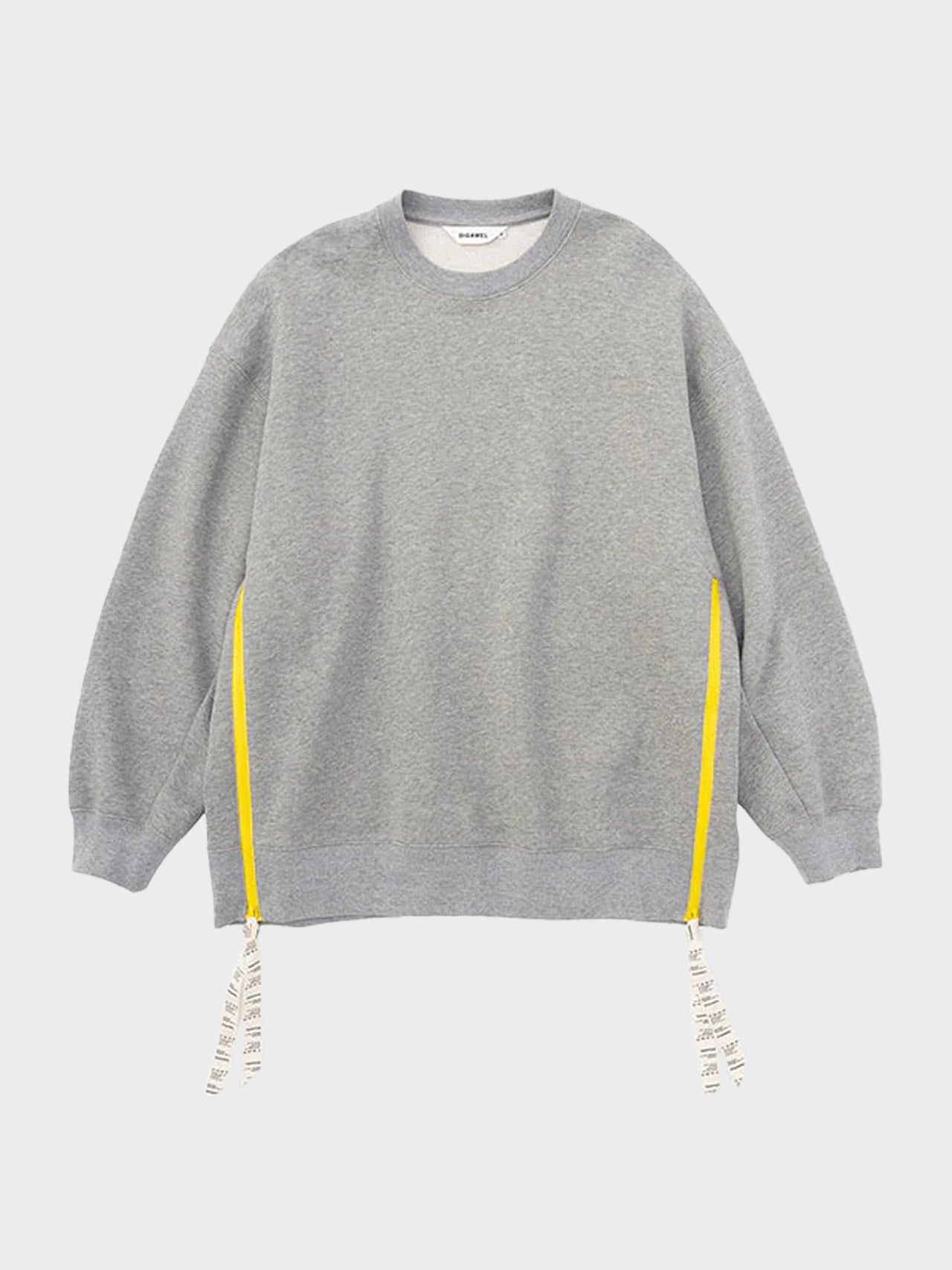 DIGAWEL / SIDE ZIP SWEAT SHIRT (YELLOW)