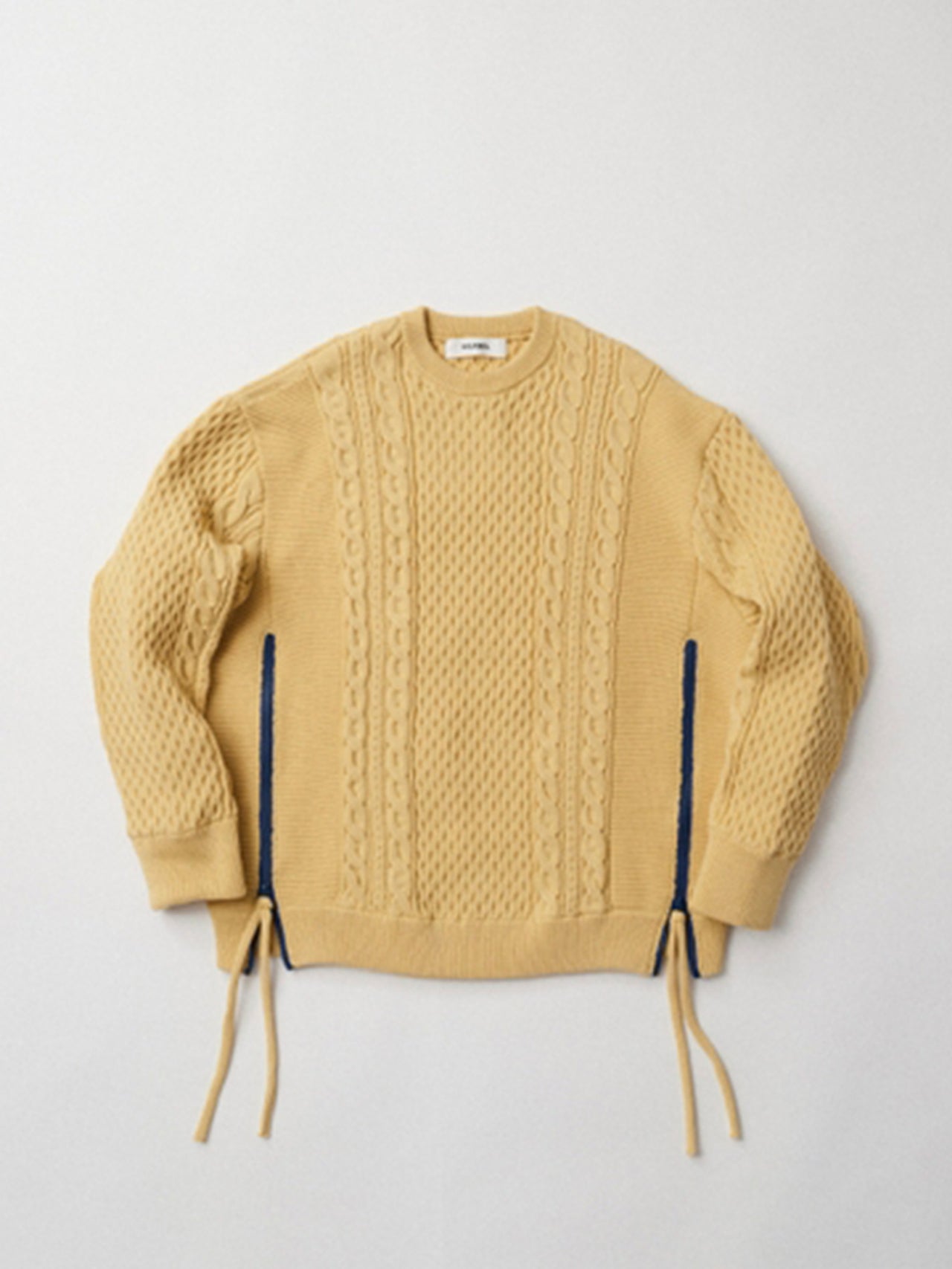 【8月入荷予定】DIGAWEL / SIDE ZIP SWEATER (BEIGE)