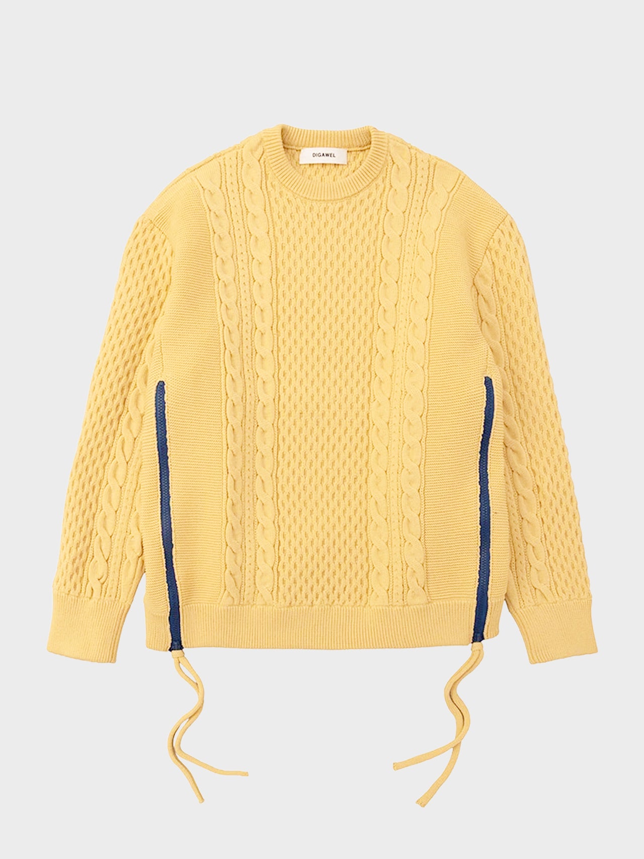 【8/28(金)12:00発売】DIGAWEL / SIDE ZIP SWEATER (BEIGE)