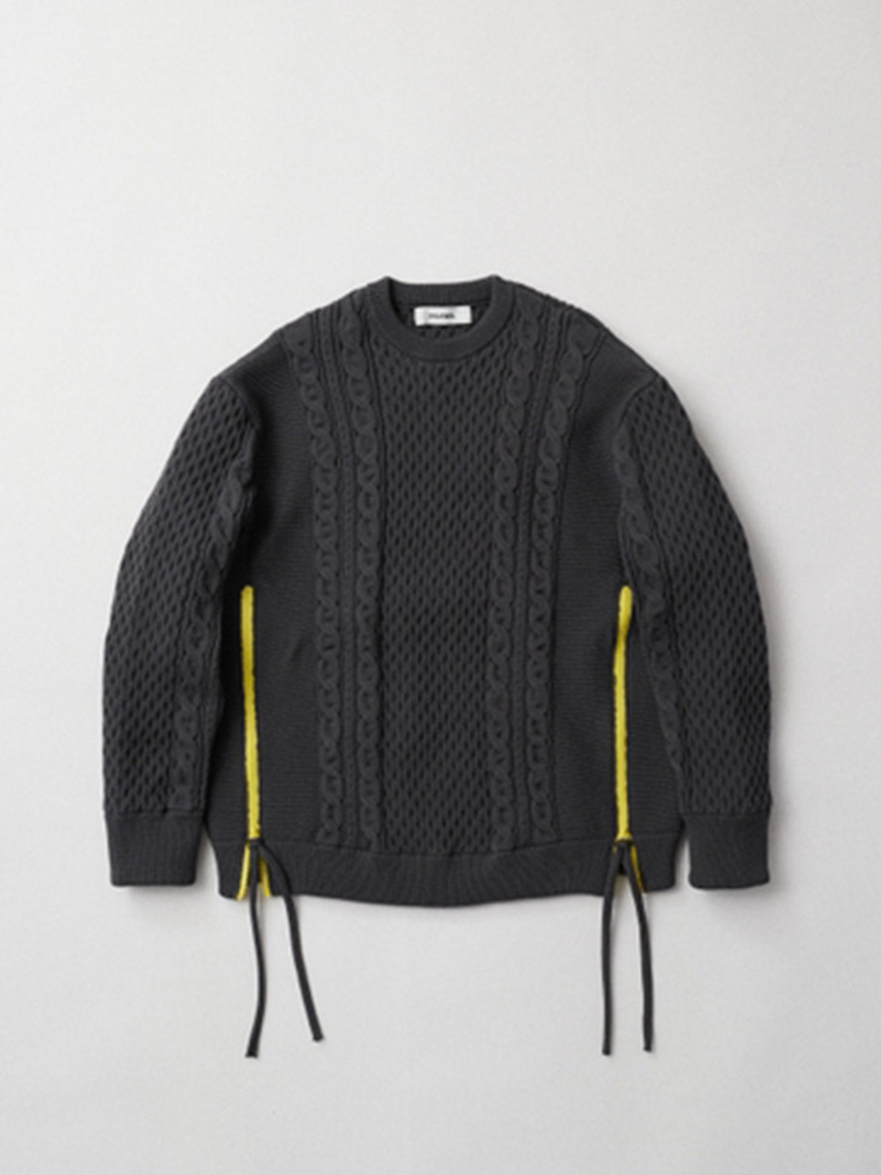 【8月入荷予定】DIGAWEL / SIDE ZIP SWEATER (C.GRAY)