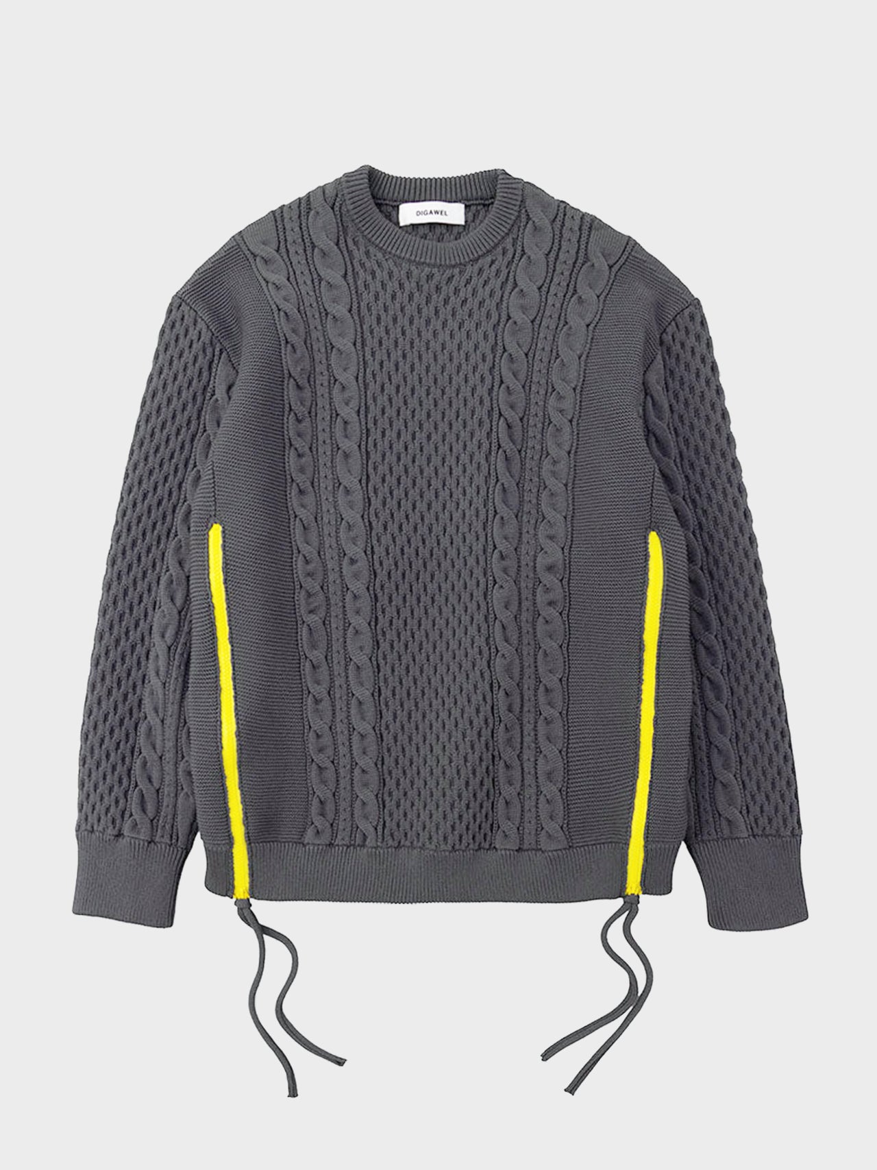 【8/28(金)12:00発売】DIGAWEL / SIDE ZIP SWEATER (C.GRAY)
