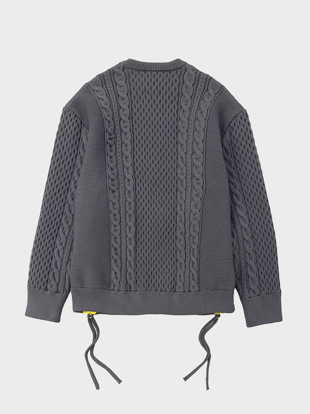 【8/28(金)12:00発売】DIGAWEL / SIDE ZIP SWEATER (C.GRAY)