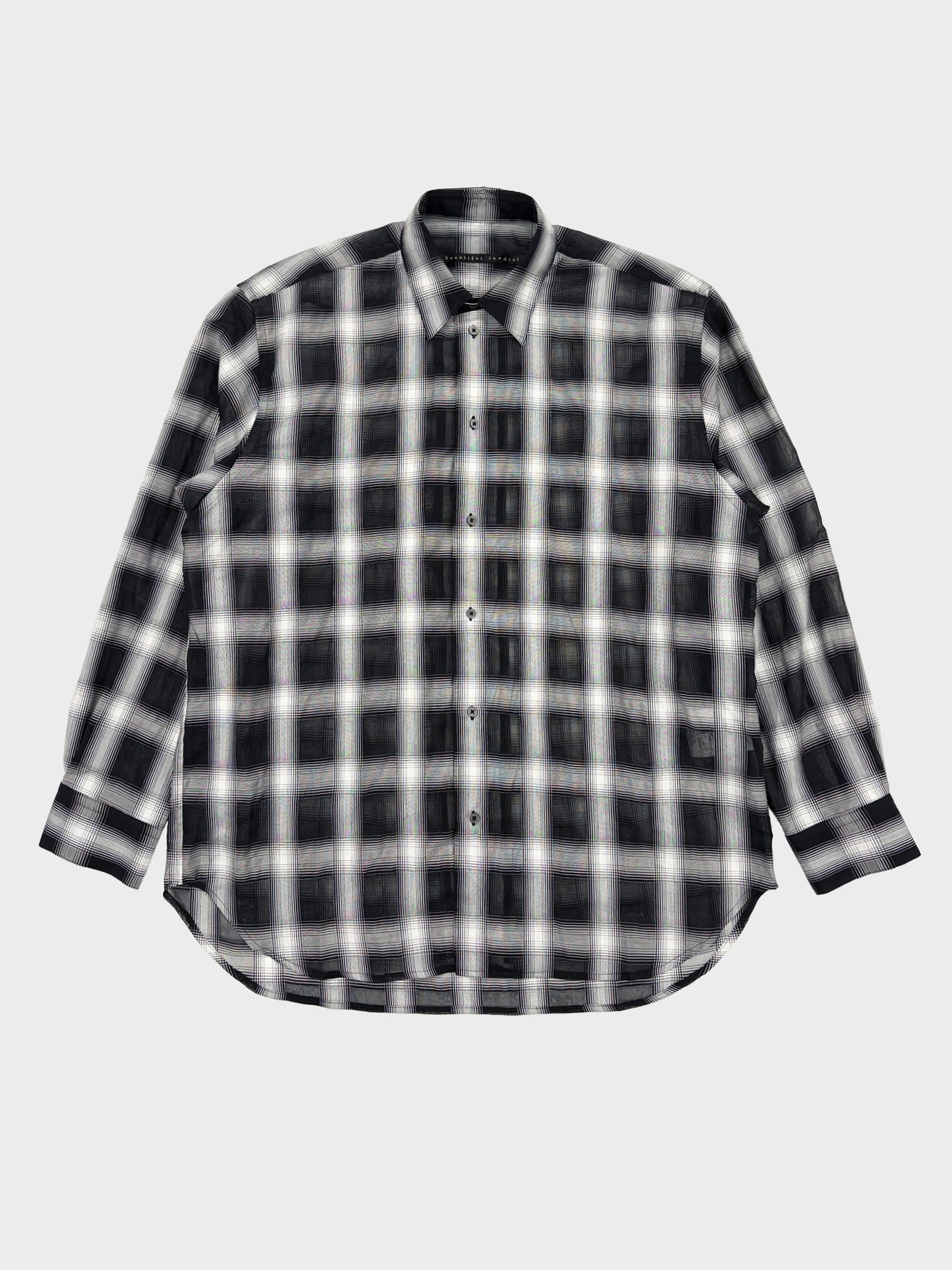 my beautiful landlet / SIZZLE CHECK SHIRT (BLACK CHECK)