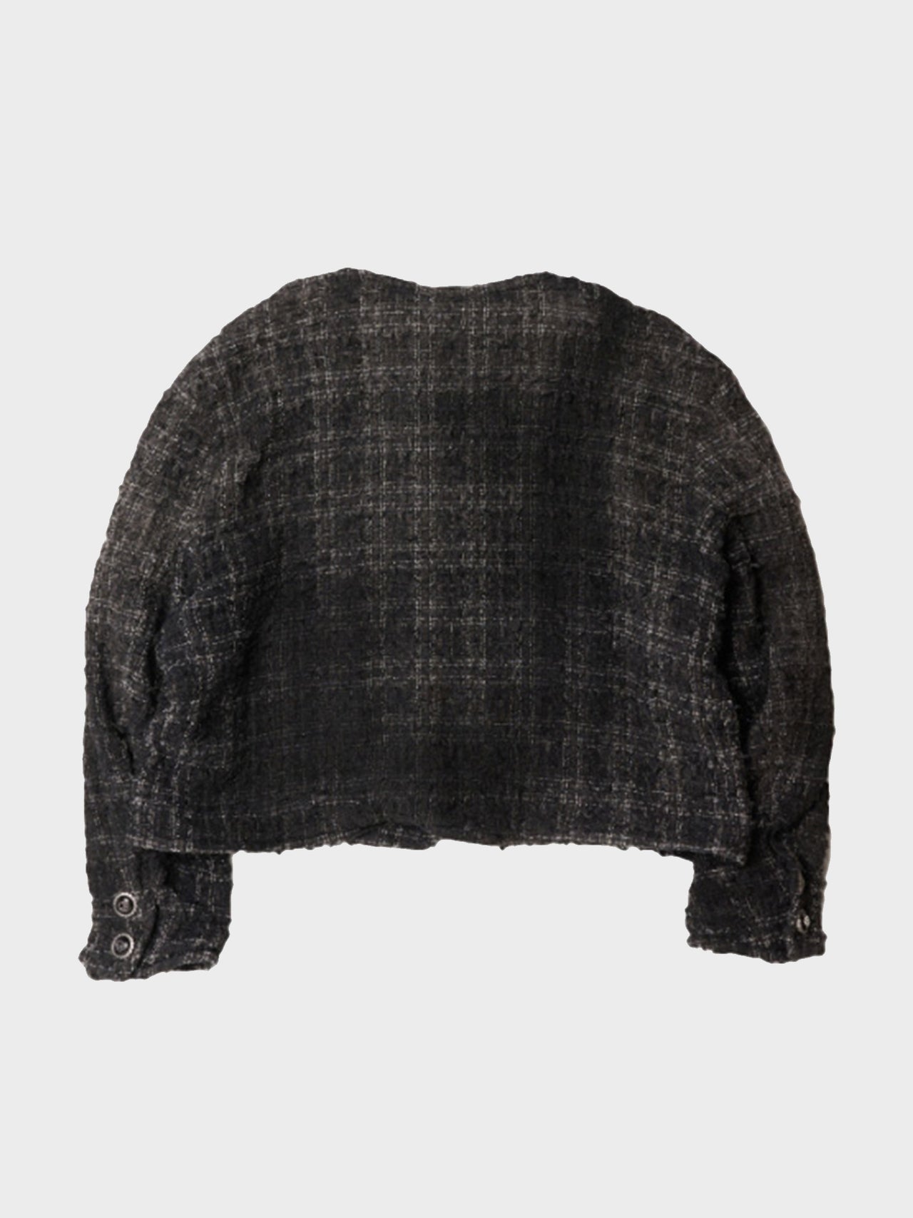 【7月入荷予定】doublet / SMOG AIR STAINED TWEED JACKET (BLACK)
