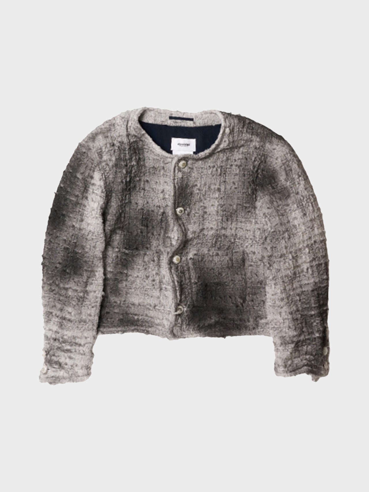 【7月入荷予定】doublet / SMOG AIR STAINED TWEED JACKET (GRAY)