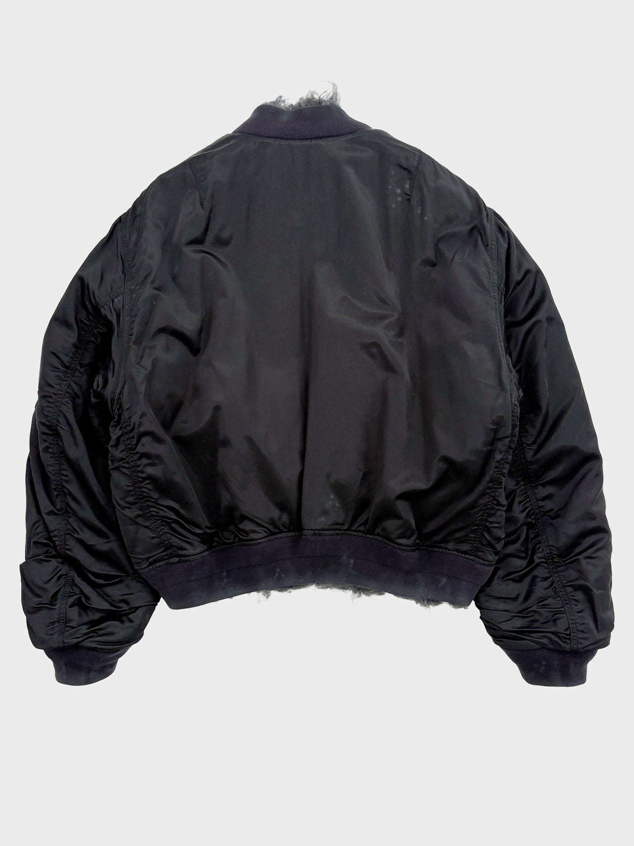 【8月15日(土)12:00発売】doublet / SMOKE FUR BOMBER JACKET (BLACK)