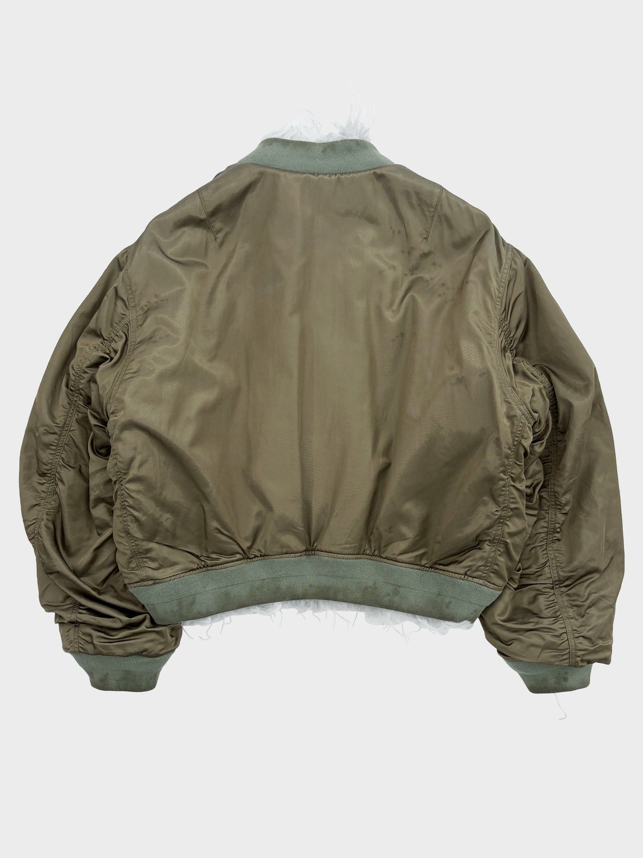 【8月15日(土)12:00発売】doublet / SMOKE FUR BOMBER JACKET (KHAKI)