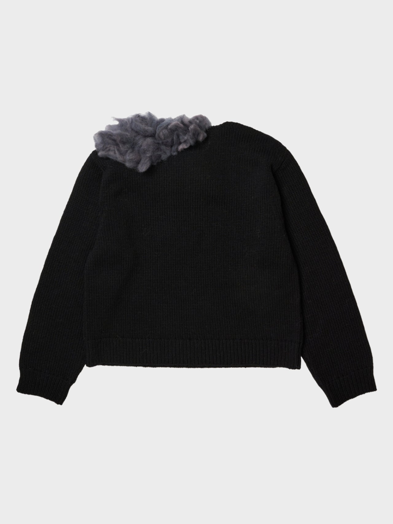 【8月15日(土)12:00発売】doublet / SMOKING FACTORY INTARSIA KNIT PULLOVER (BLACK)
