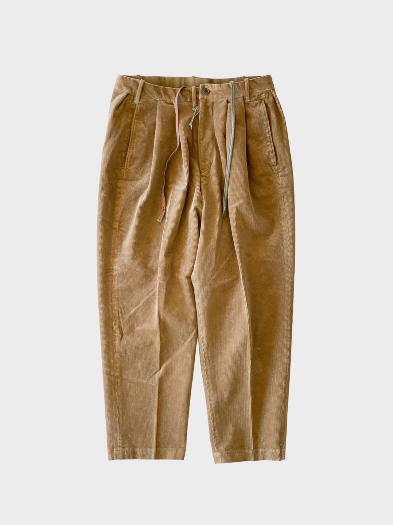 【12月中旬販売開始】AlexanderLeeChang / SMPL CORDY ANCLE PANTS 25 (BROWN)
