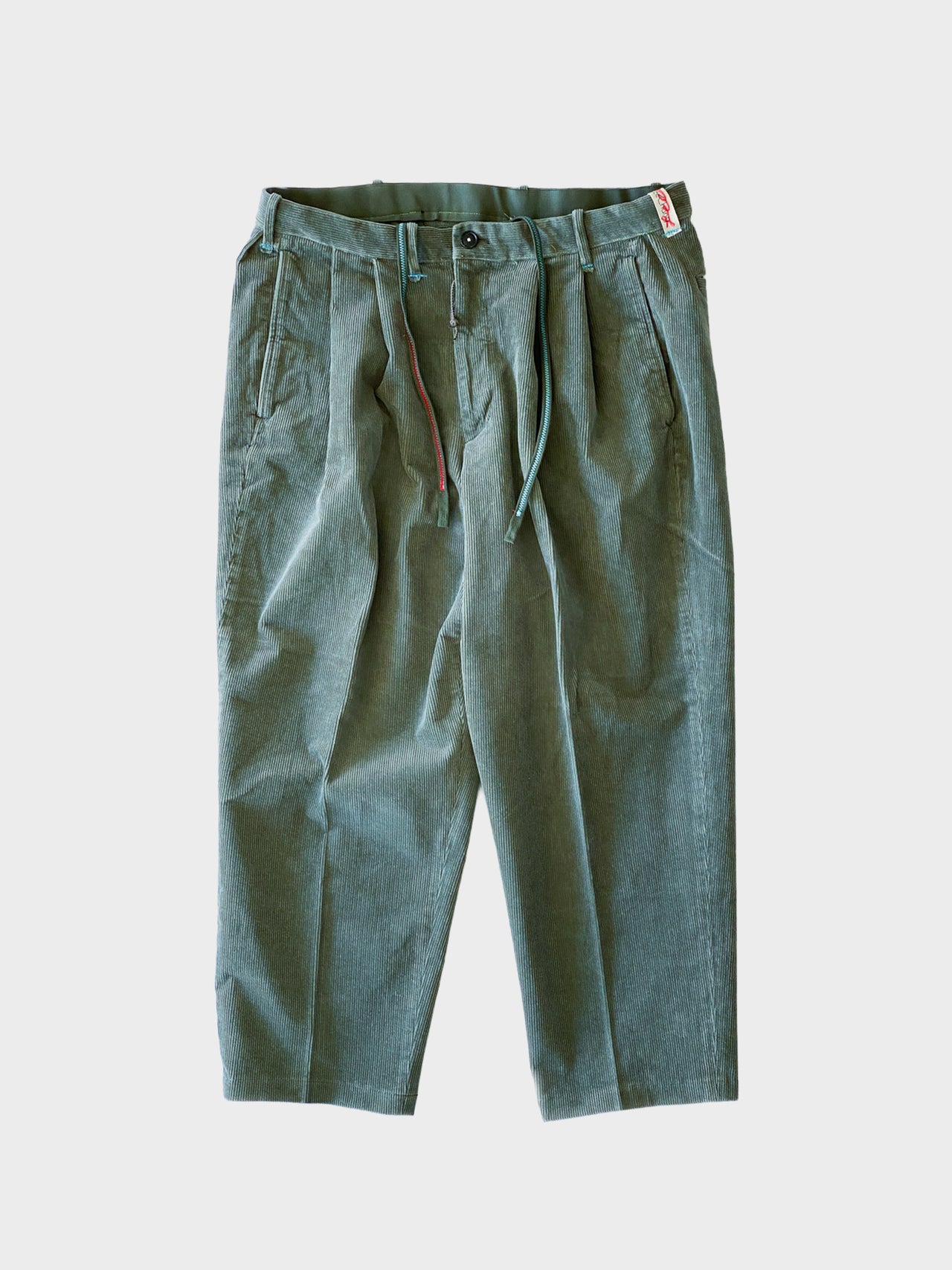 【12月中旬販売開始】AlexanderLeeChang / SMPL CORDY ANCLE PANTS 25 (MOSS)