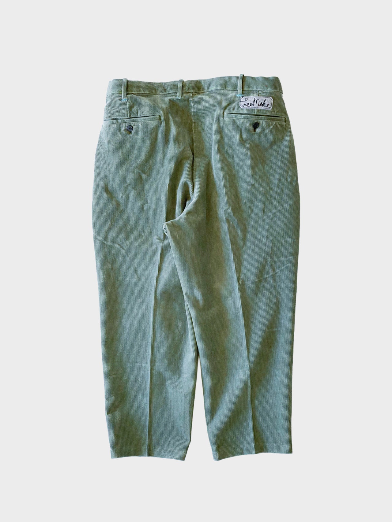 【12月中旬販売開始】AlexanderLeeChang / SMPL CORDY ANCLE PANTS 25 (MOSS)