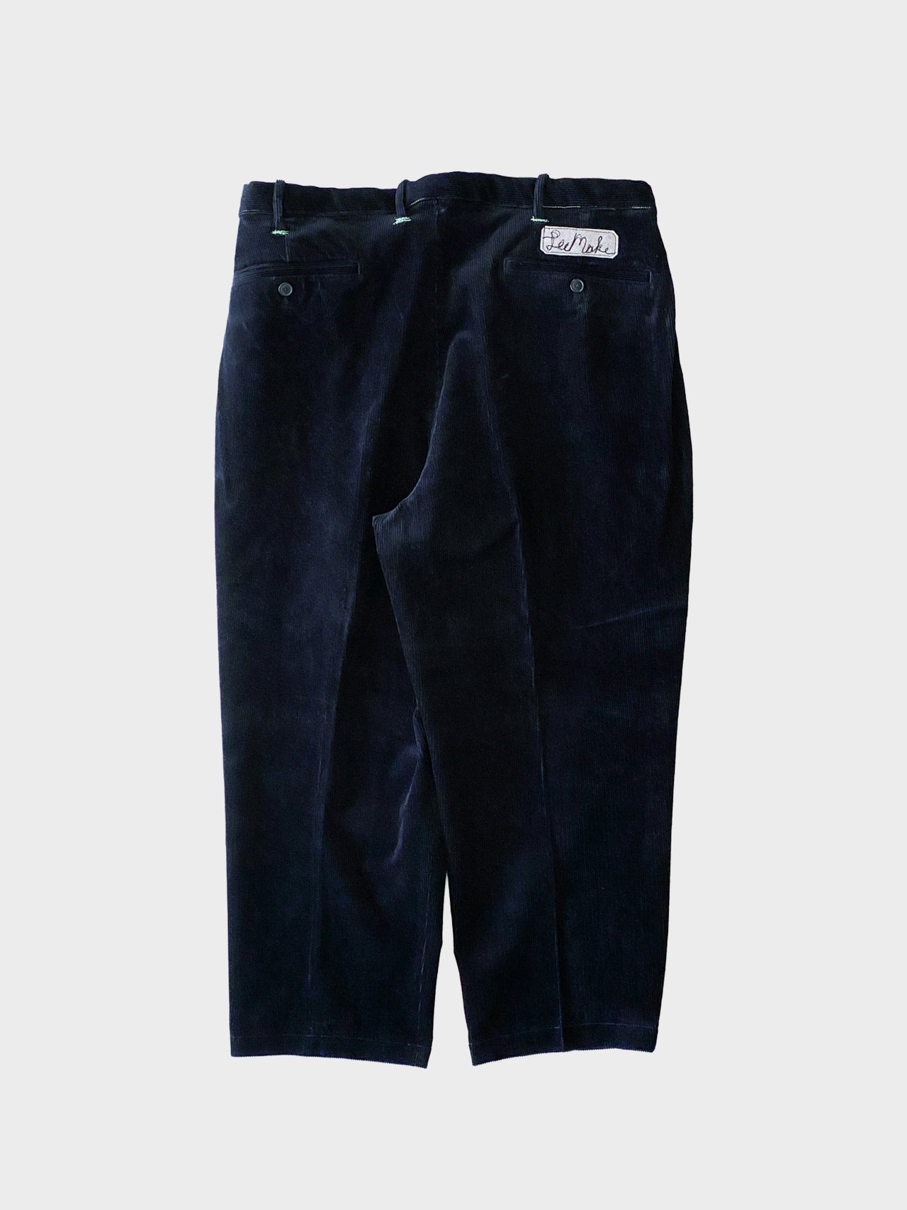 【12月中旬販売開始】AlexanderLeeChang / SMPL CORDY ANCLE PANTS 25 (NAVY)