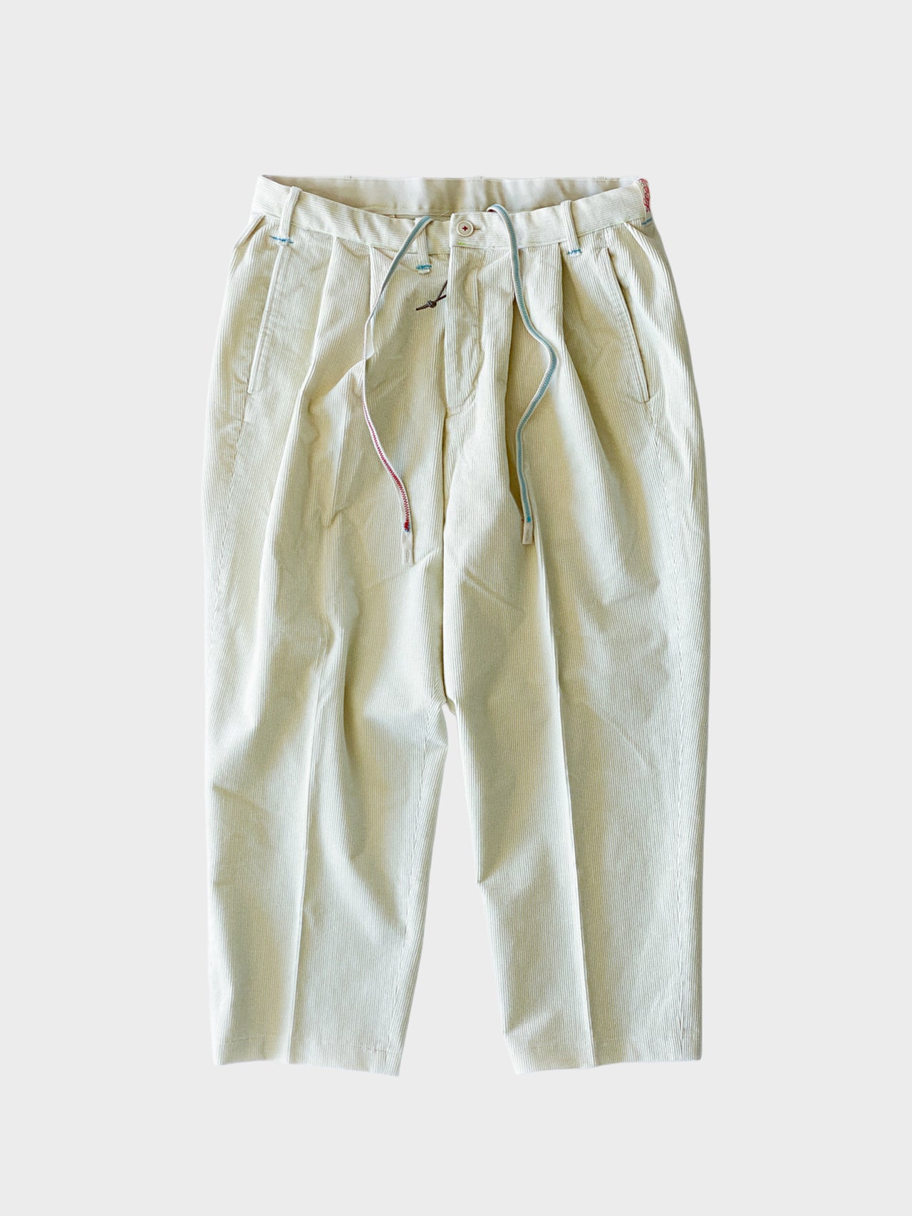 【12月中旬販売開始】AlexanderLeeChang / SMPL CORDY ANCLE PANTS 25 (OFF WHITE)