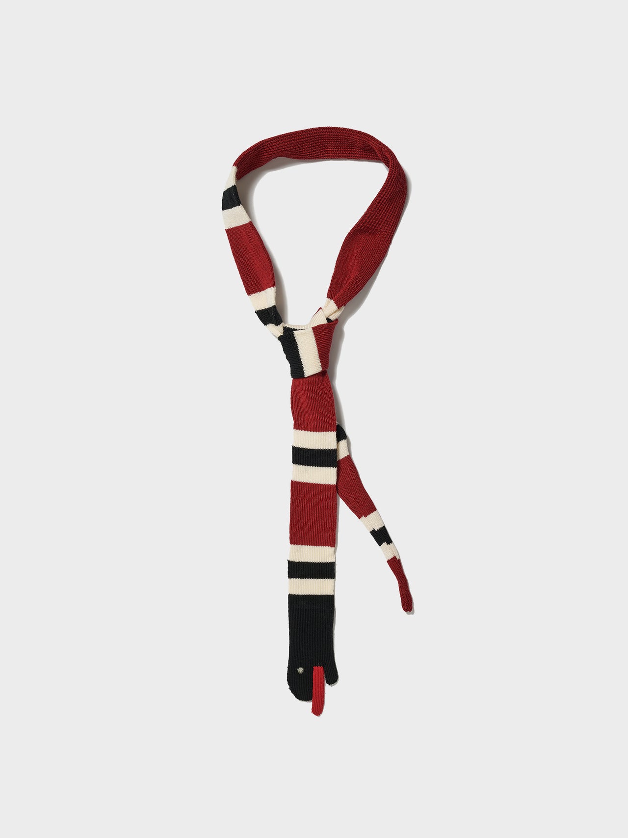 doublet / SNAKE KNIT TIE (RED)#32.33