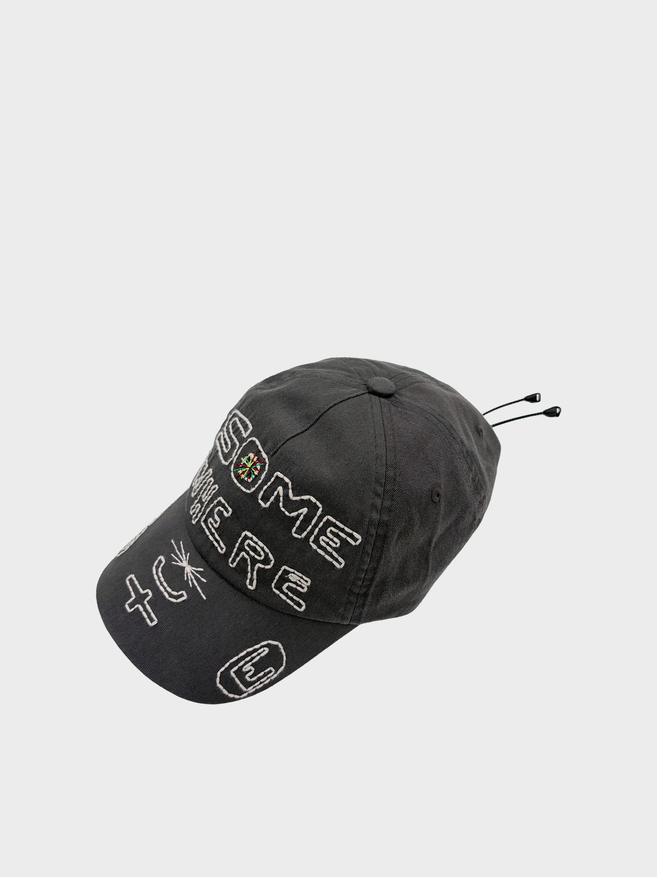 【3月14日(土)12:00販売開始】SOMEWHERE OUTSIDE HIKING COMPANY / SOHC Lettering Embroidery Cap (CHARCOAL)