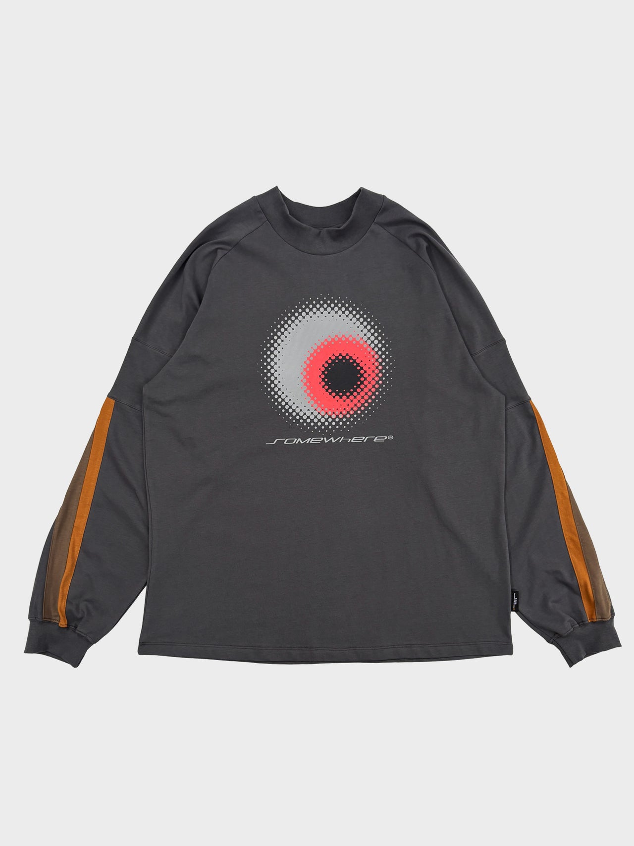 【3月14日(土)12:00販売開始】SOMEWHERE OUTSIDE HIKING COMPANY / SOHC Striped Sleeve Graphic L/SL (CHARCOAL)