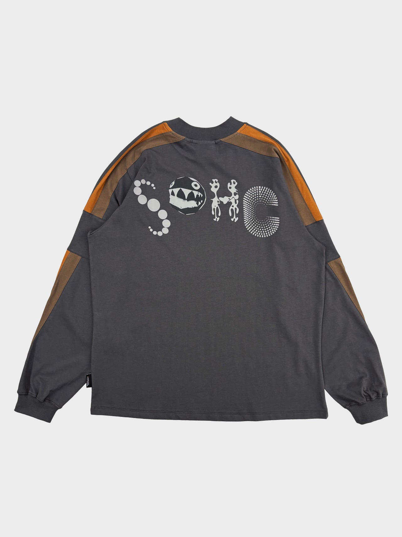 【3月14日(土)12:00販売開始】SOMEWHERE OUTSIDE HIKING COMPANY / SOHC Striped Sleeve Graphic L/SL (CHARCOAL)