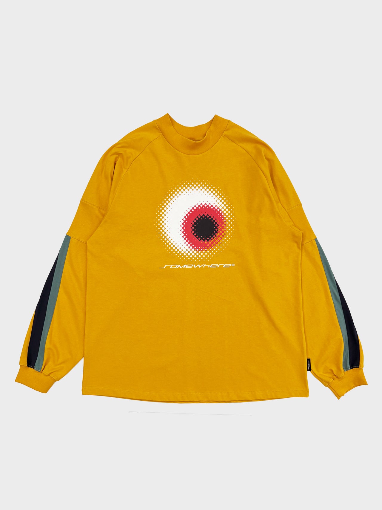 【3月14日(土)12:00販売開始】SOMEWHERE OUTSIDE HIKING COMPANY / SOHC Striped Sleeve Graphic L/SL (YELLOW)