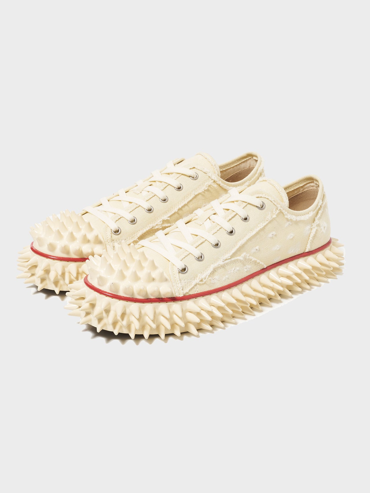 doublet / SPIKY CANVAS SNEAKER (IVORY) #38,39,40,41