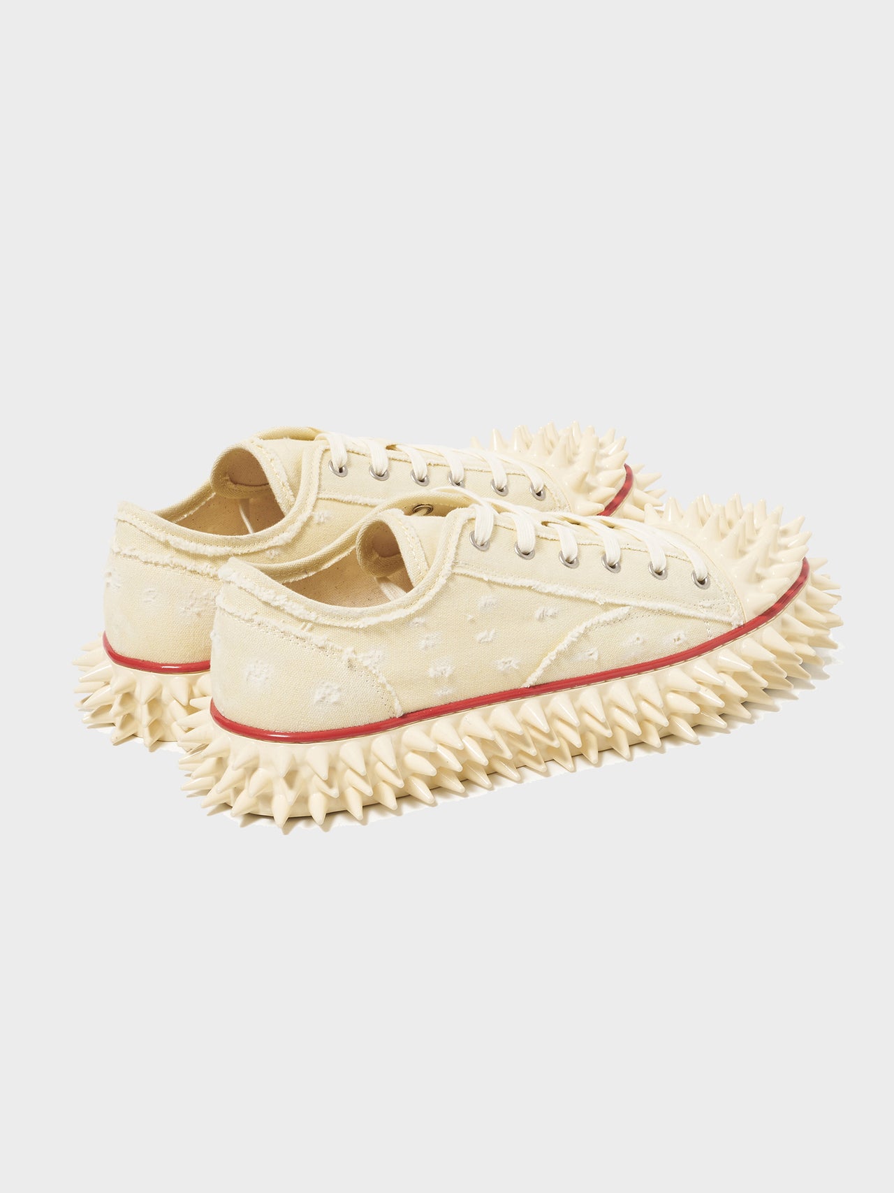 doublet / SPIKY CANVAS SNEAKER (IVORY) #38,39,40,41