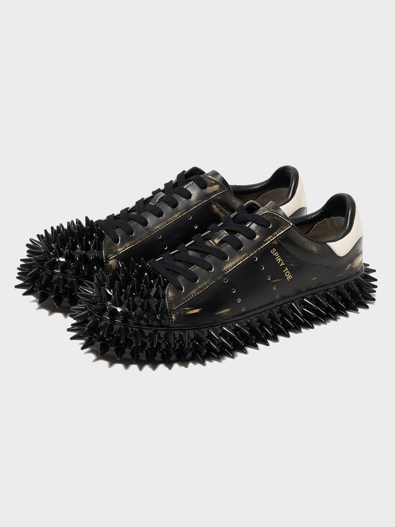 doublet / SPIKY LEATHER SNEAKER (BLACK) # 34,35,36,37
