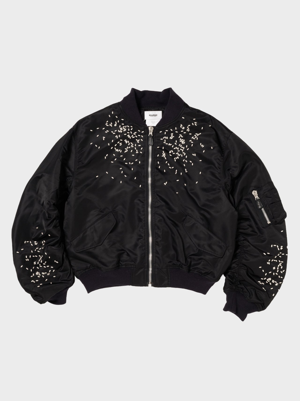 【1月17日(土)12:00販売開始】doublet / SPILLED RICE BOMBER JACKET (CHACORL BLACK)