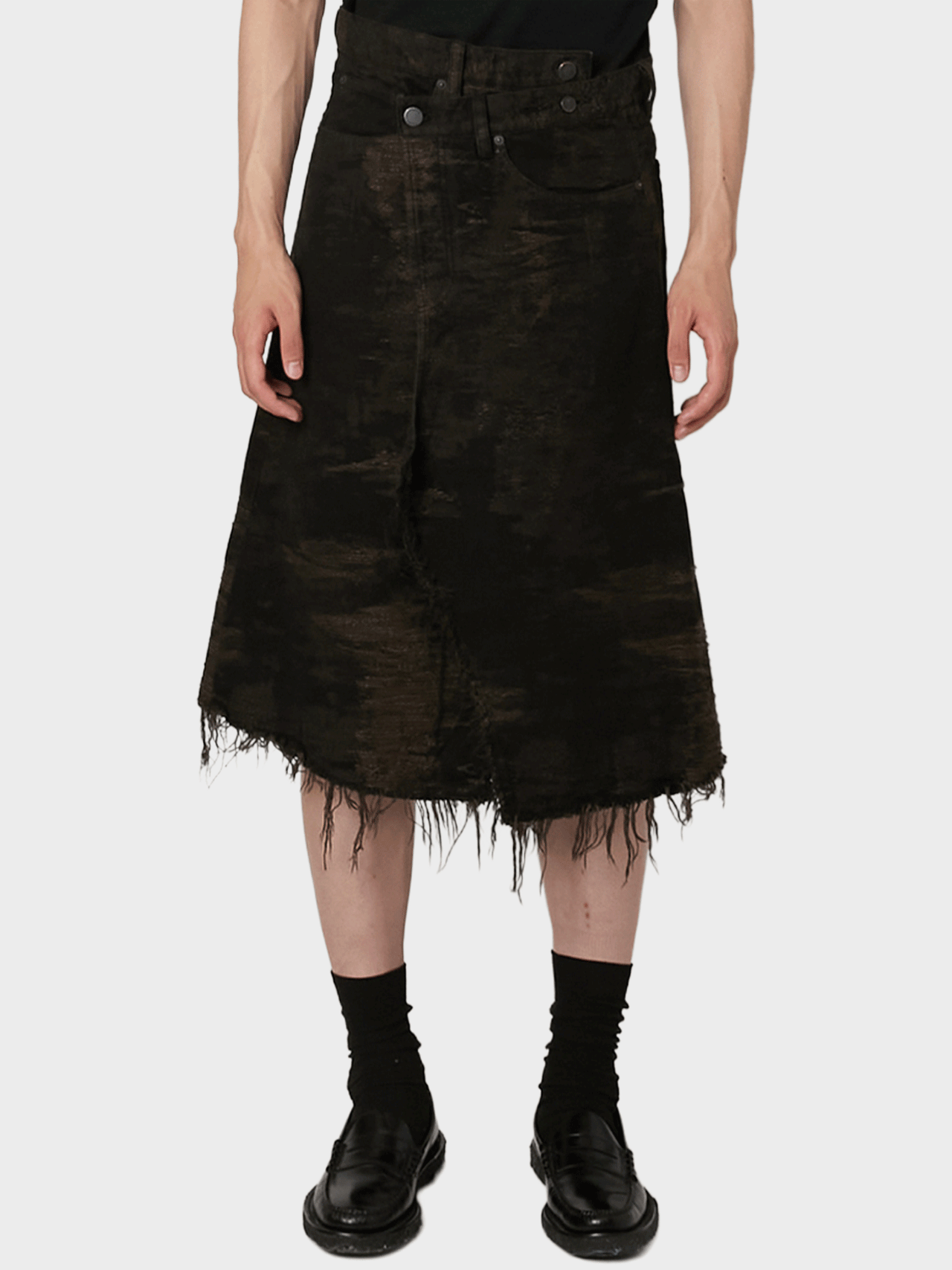 【12月20日(土)販売開始】TAAKK / WRAP SKIRT (BROWN)