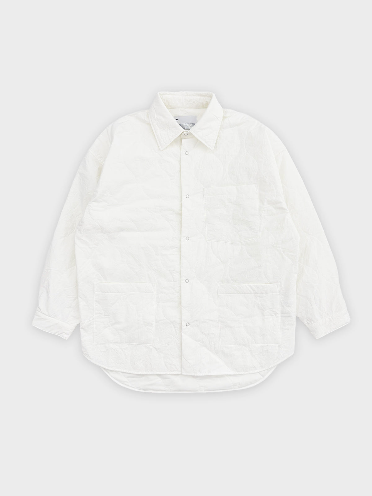 VOAAOV / THIN QUILT SHACKET (WHITE)