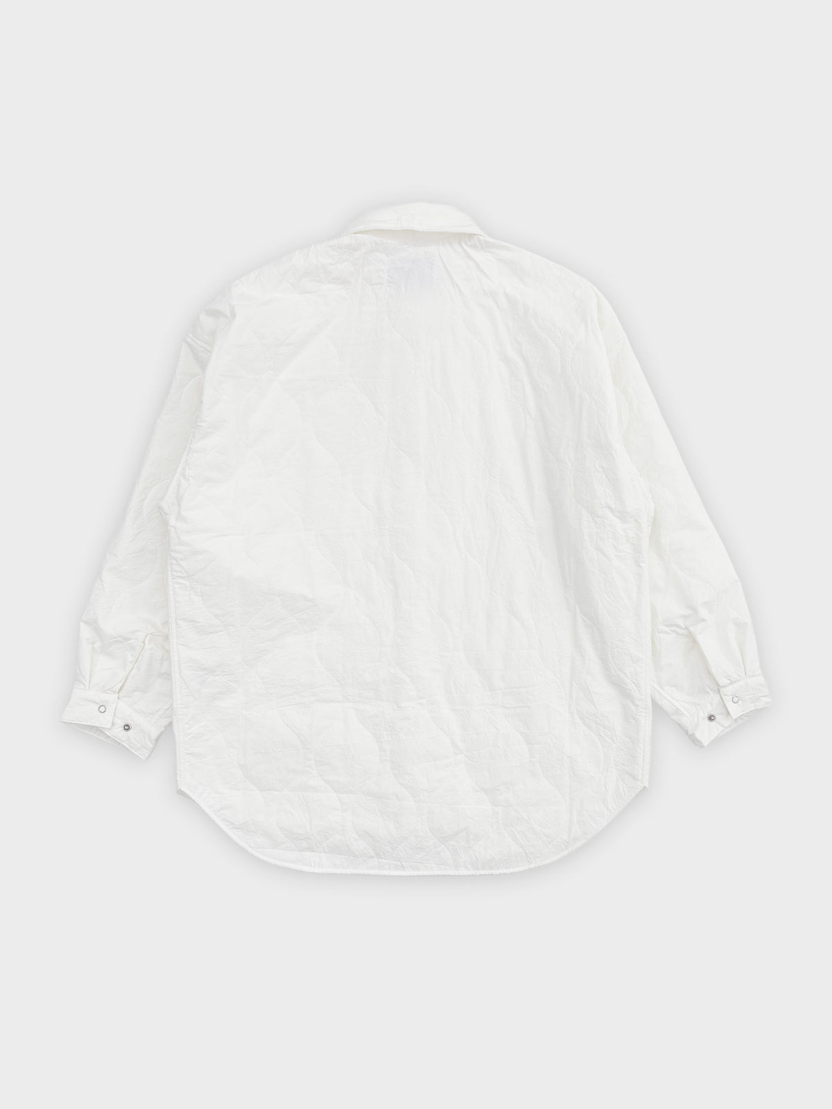 VOAAOV / THIN QUILT SHACKET (WHITE)