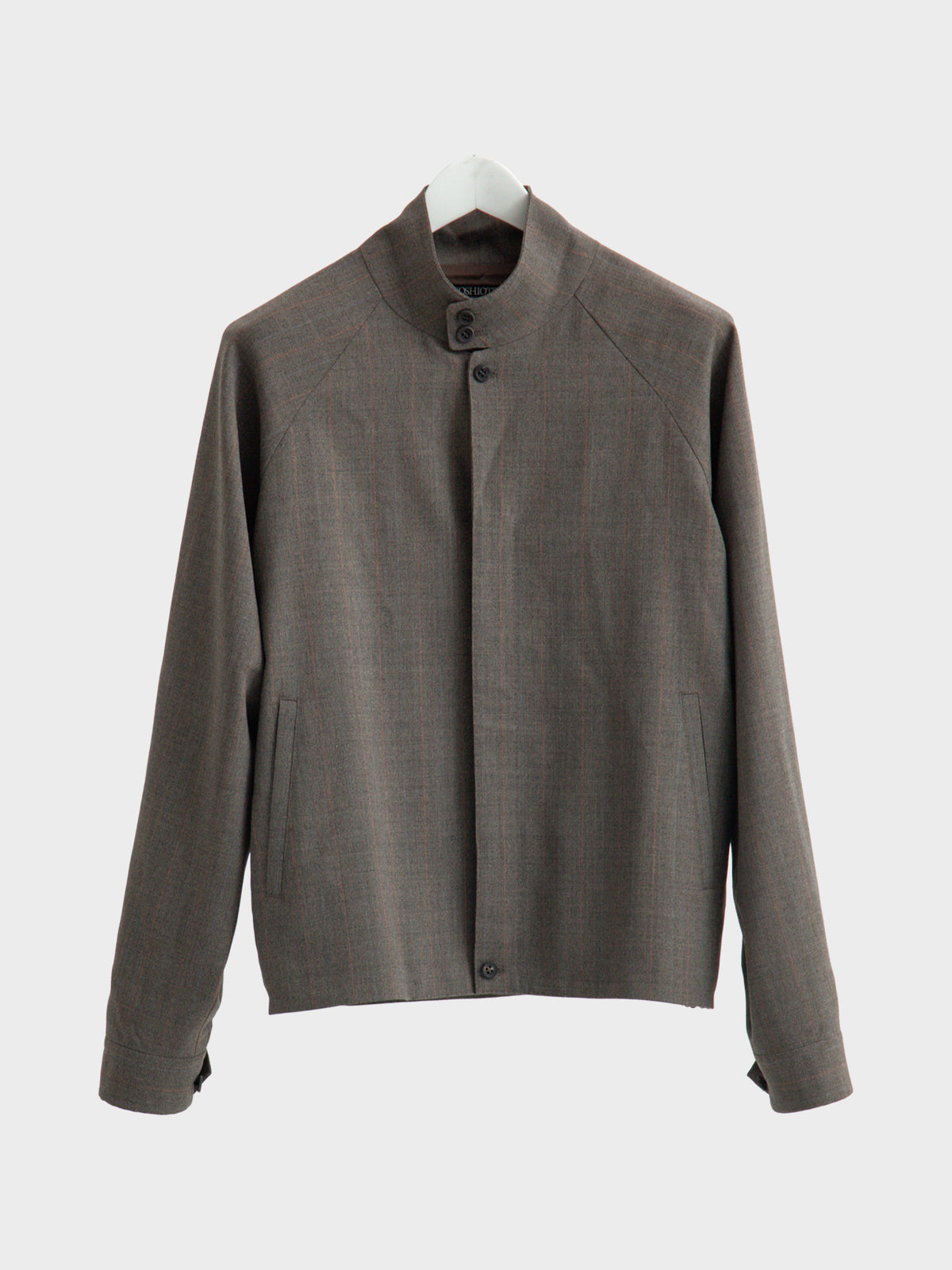 【10月24日(土)発売)】SOSHIOTSUKI / MELANGE STRIPE TRUCKER JACKET (GREY STRIPE)