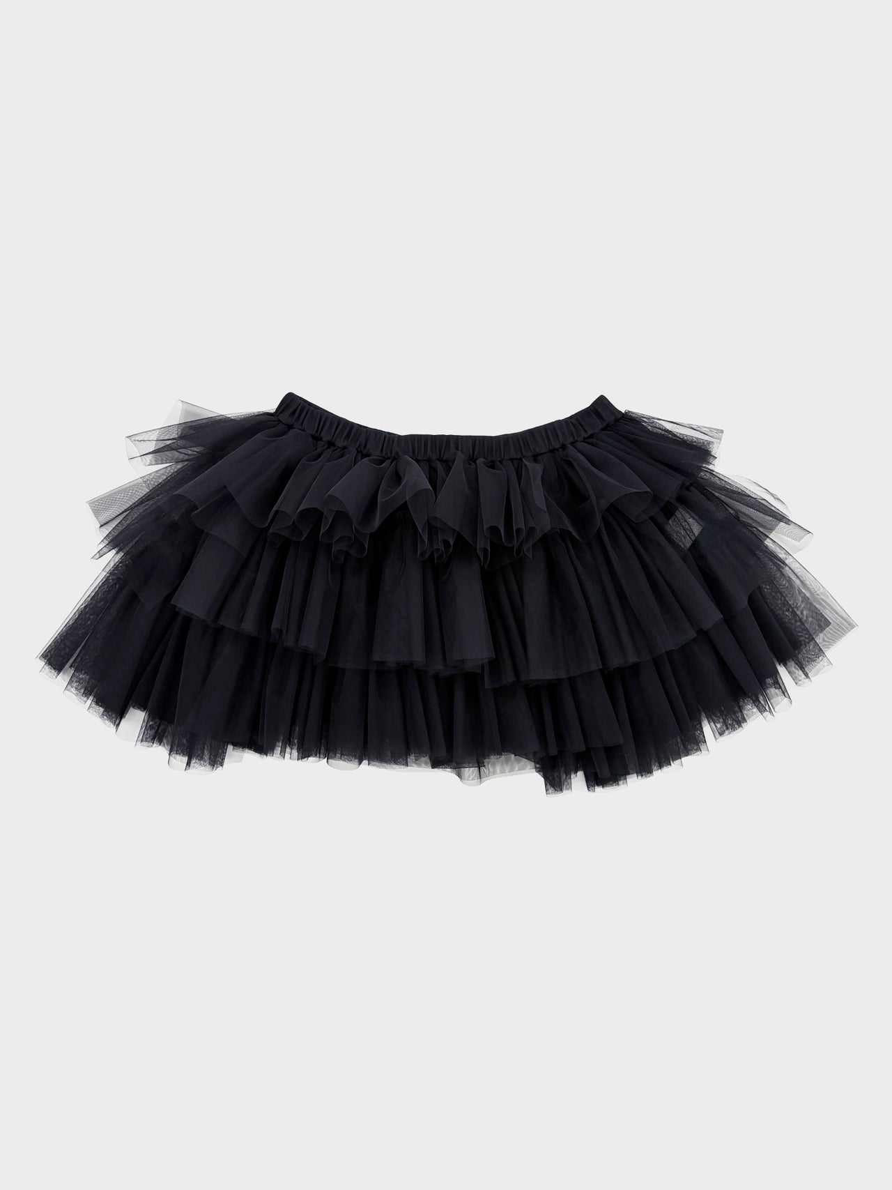 【3月20日(金)12:00販売開始】VIVIANO / TULLE MINI SKIRT (BLACK)