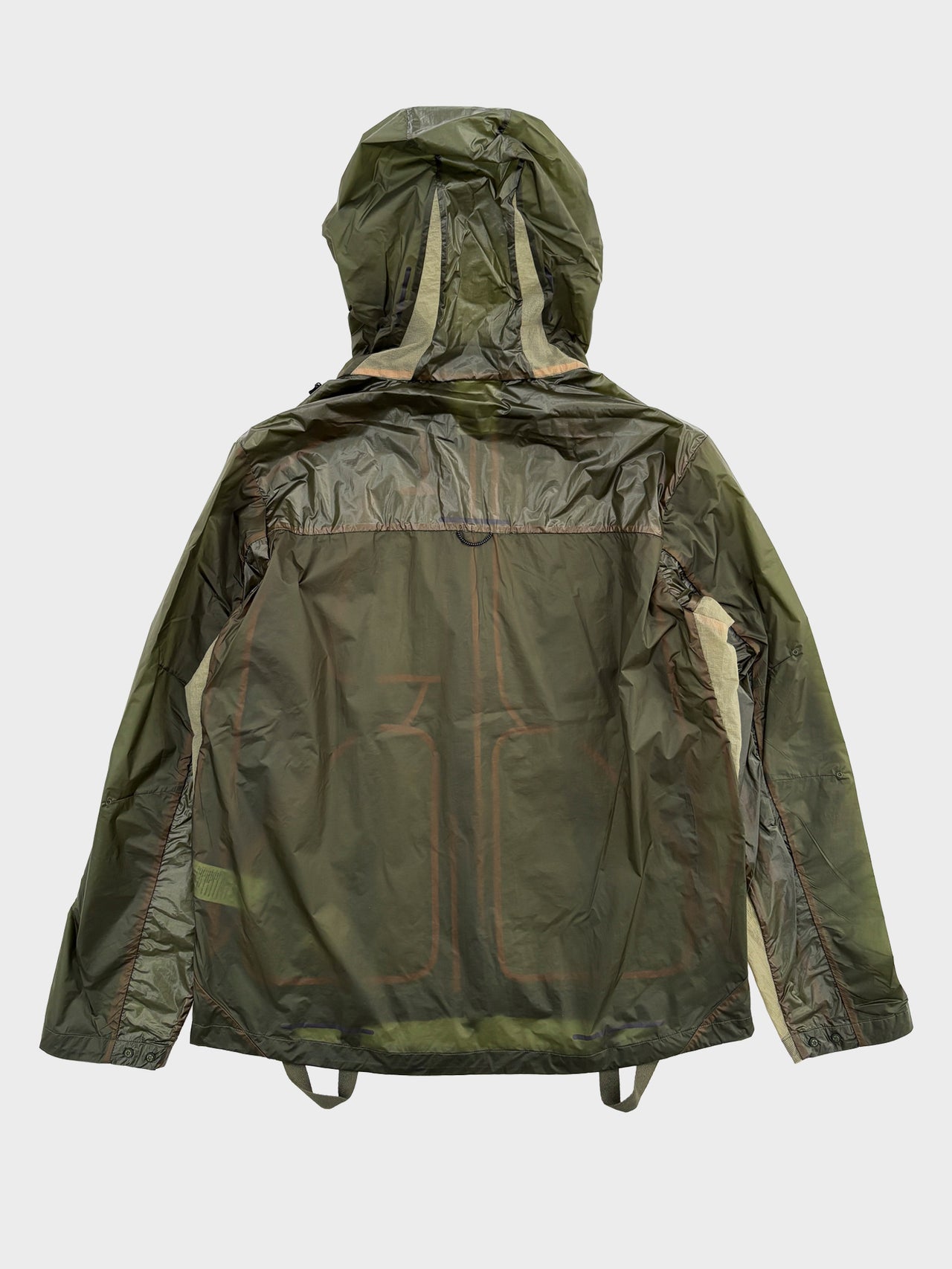 【3月14日(土)12:00販売開始】SOMEWHERE OUTSIDE HIKING COMPANY / Translucent Bounded Seam Windbreaker (KHAKI)