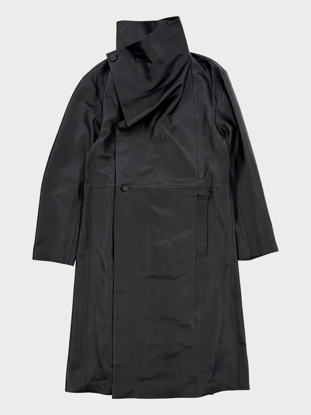 【11月6日(金)発売】TAAKK / UNLINED SHEEP LEATHER COAT (BLACK)
