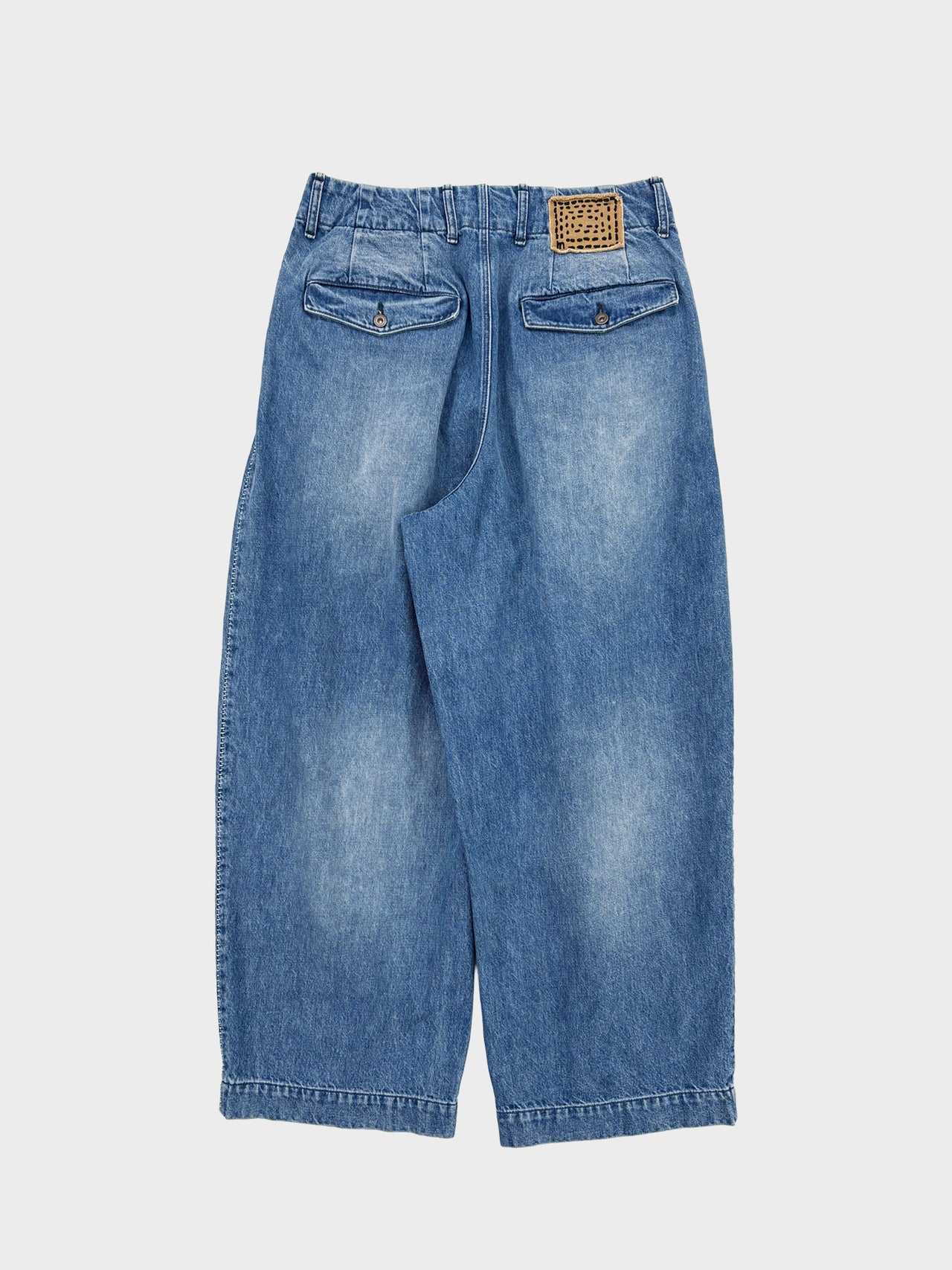 【1月2日(金)12:00販売開始】my beautiful landlet / USED WASHED DENIM PANTS (BLUE UW)