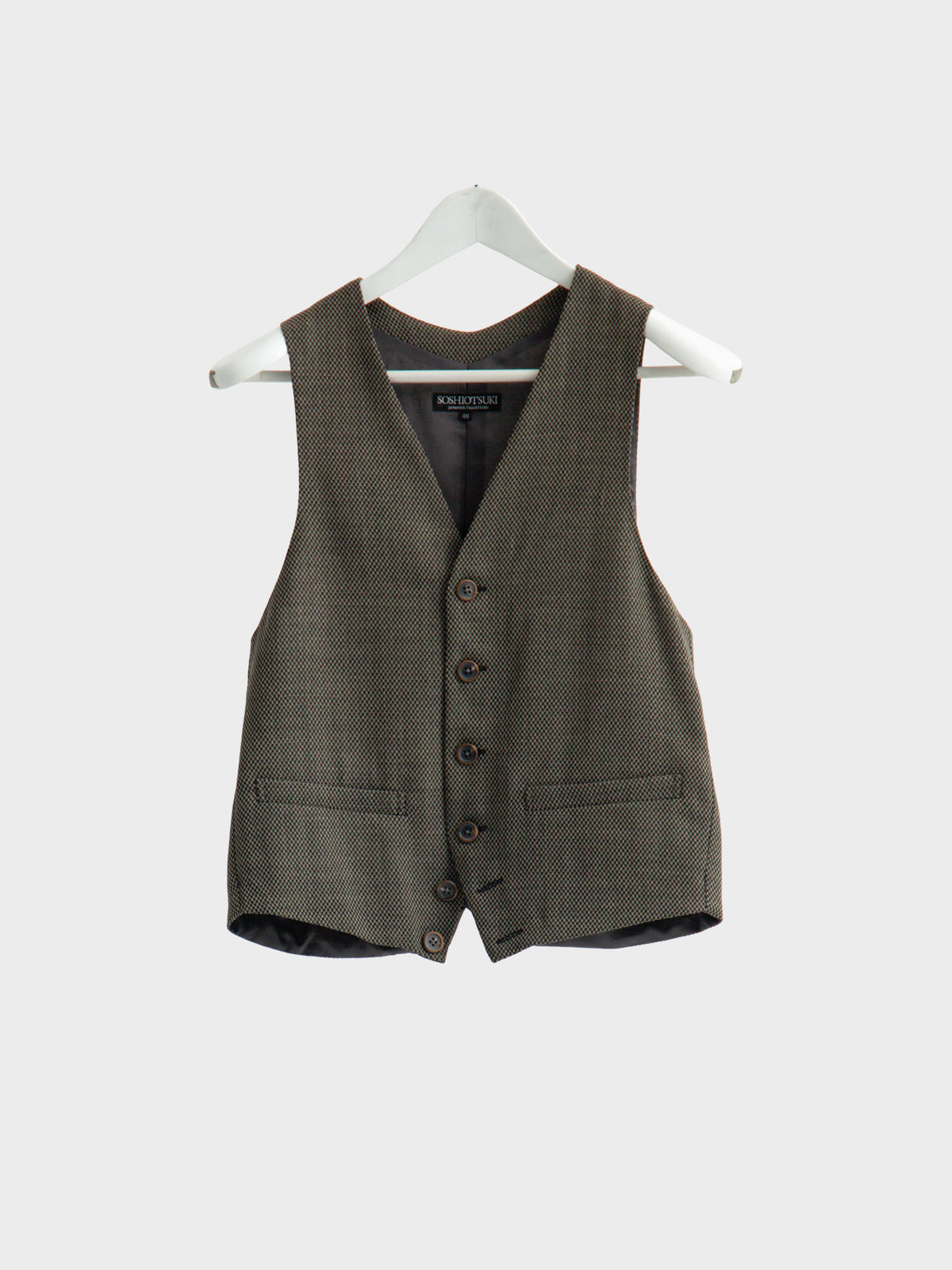 【10月24日(土)発売)】SOSHIOTSUKI /  VEST (KERSEY GREY)