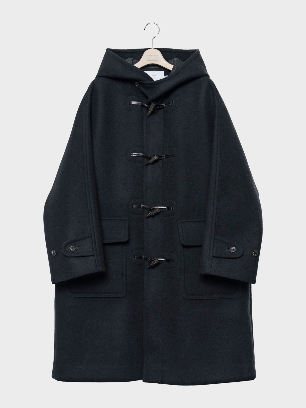 FUMITO GANRYU / VINTAGE MODERN DUFFLE COAT (BLACK)