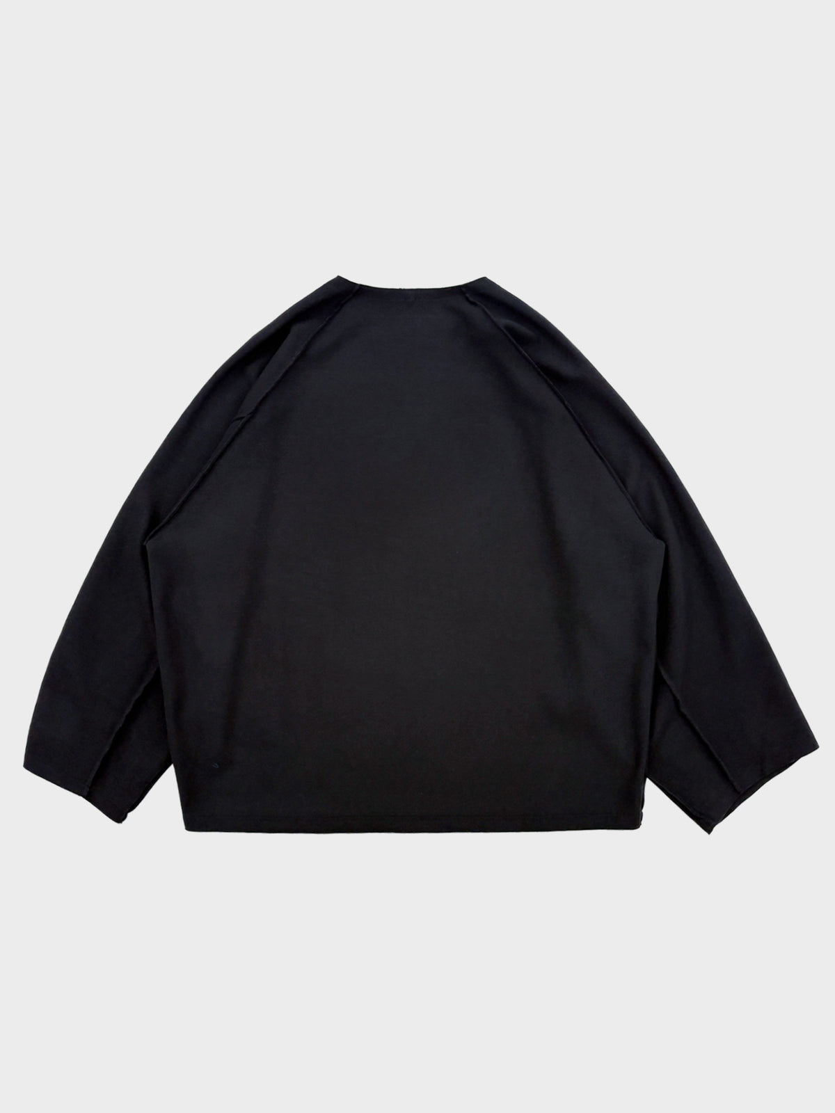my beautiful landlet / WOOLET LONG SLEEVE TEE (BLACK)