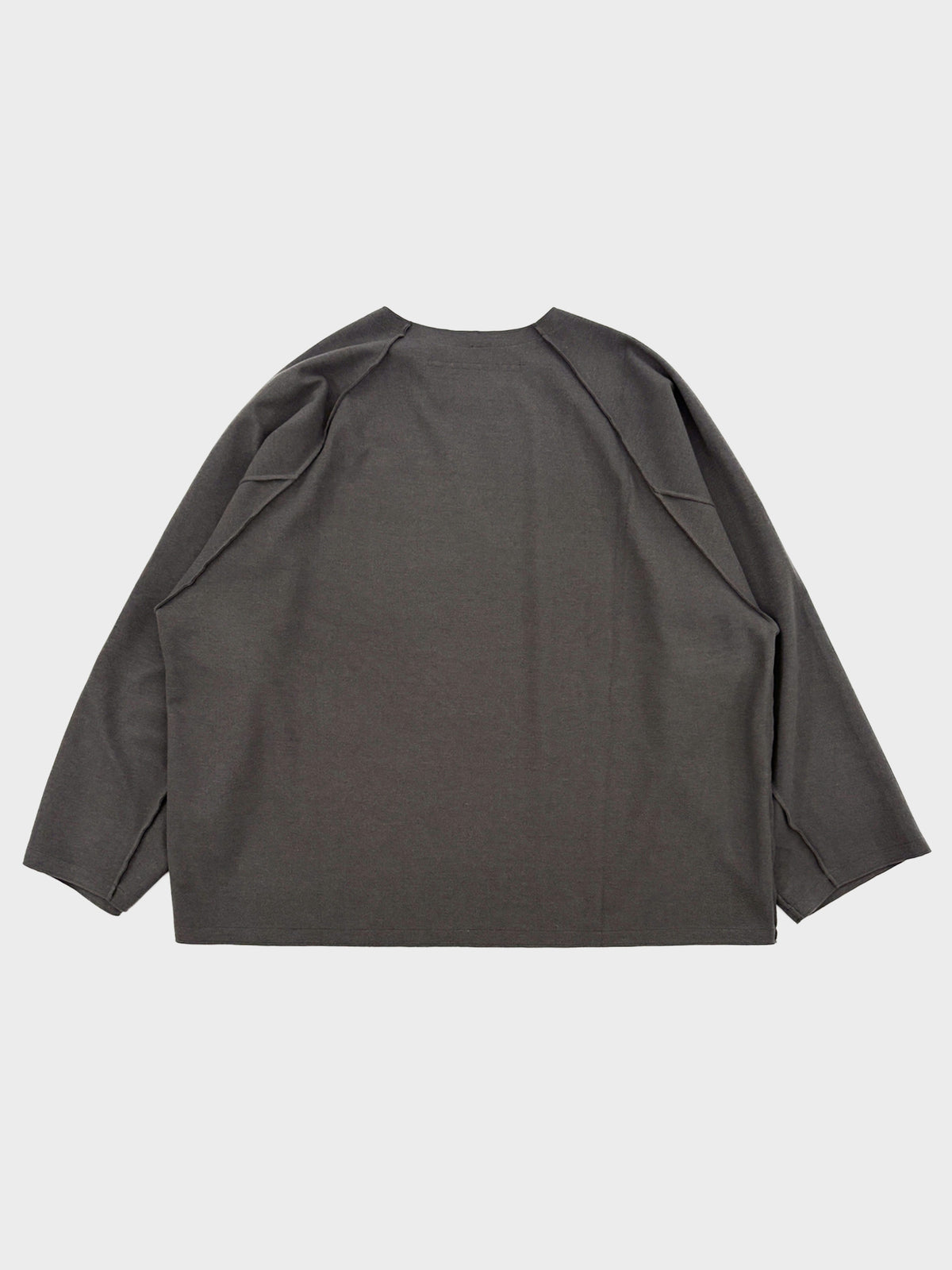 my beautiful landlet / WOOLET LONG SLEEVE TEE (CHARCOAL)