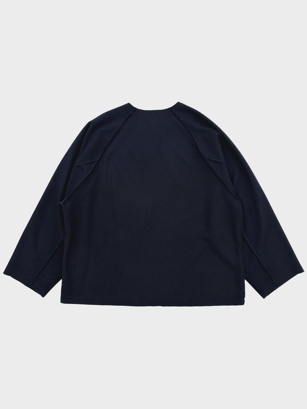 my beautiful landlet / WOOLET LONG SLEEVE TEE (NAVY)