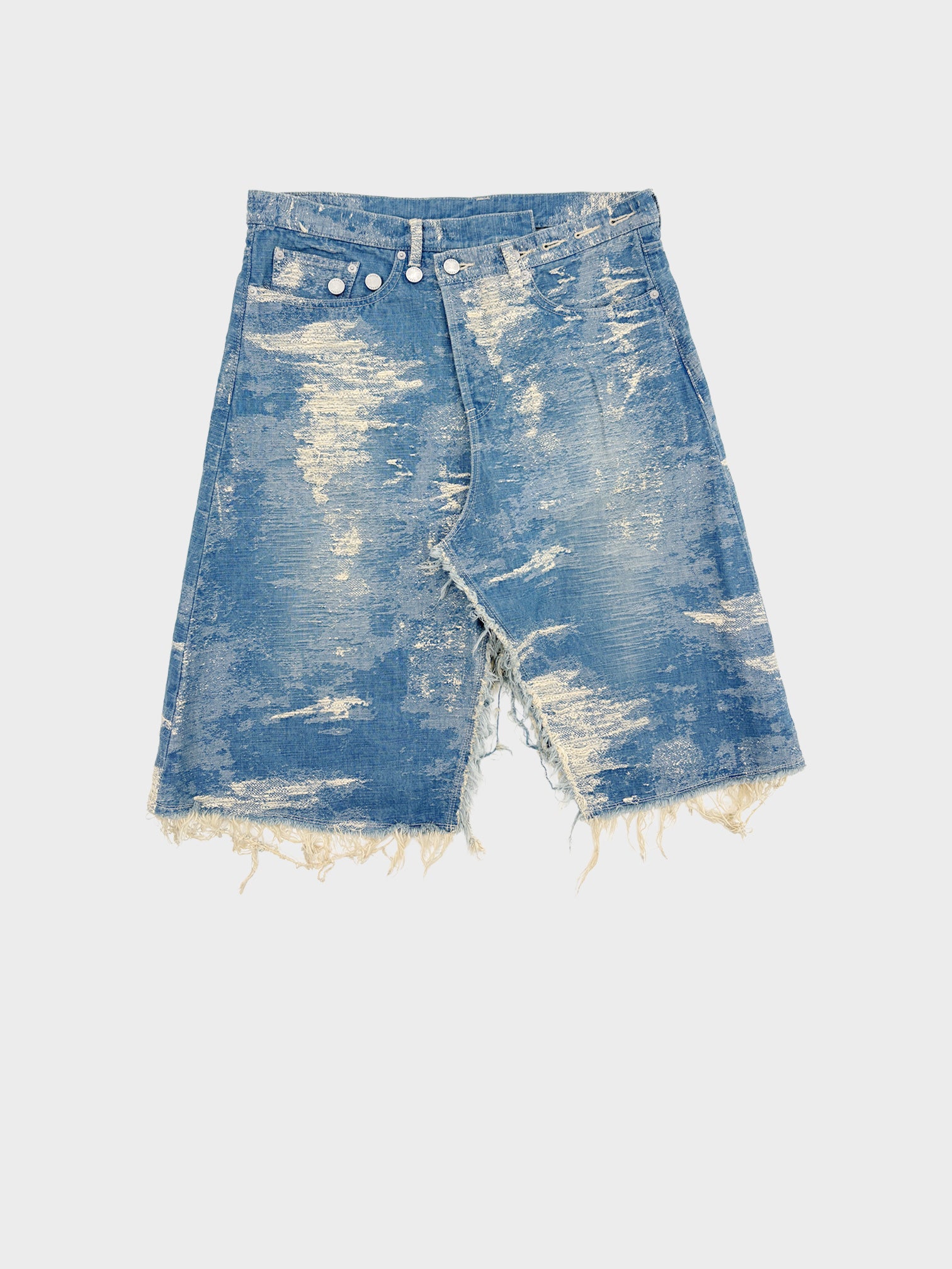 TAAKK / WRAP SKIRT (INDIGO BLEACH)