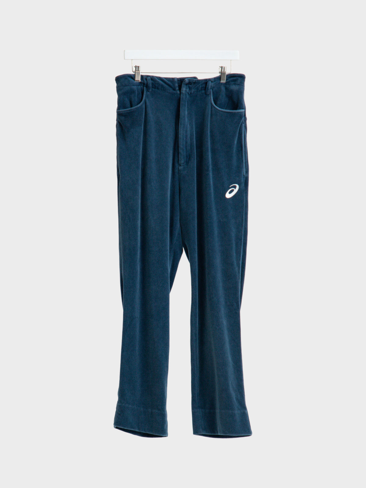 【10月24日(土)発売)】SOSHIOTSUKI × ASICS / HIGH WAIST DOUBLE POCKET VINTAGE VELVET PANTS (BLUE)